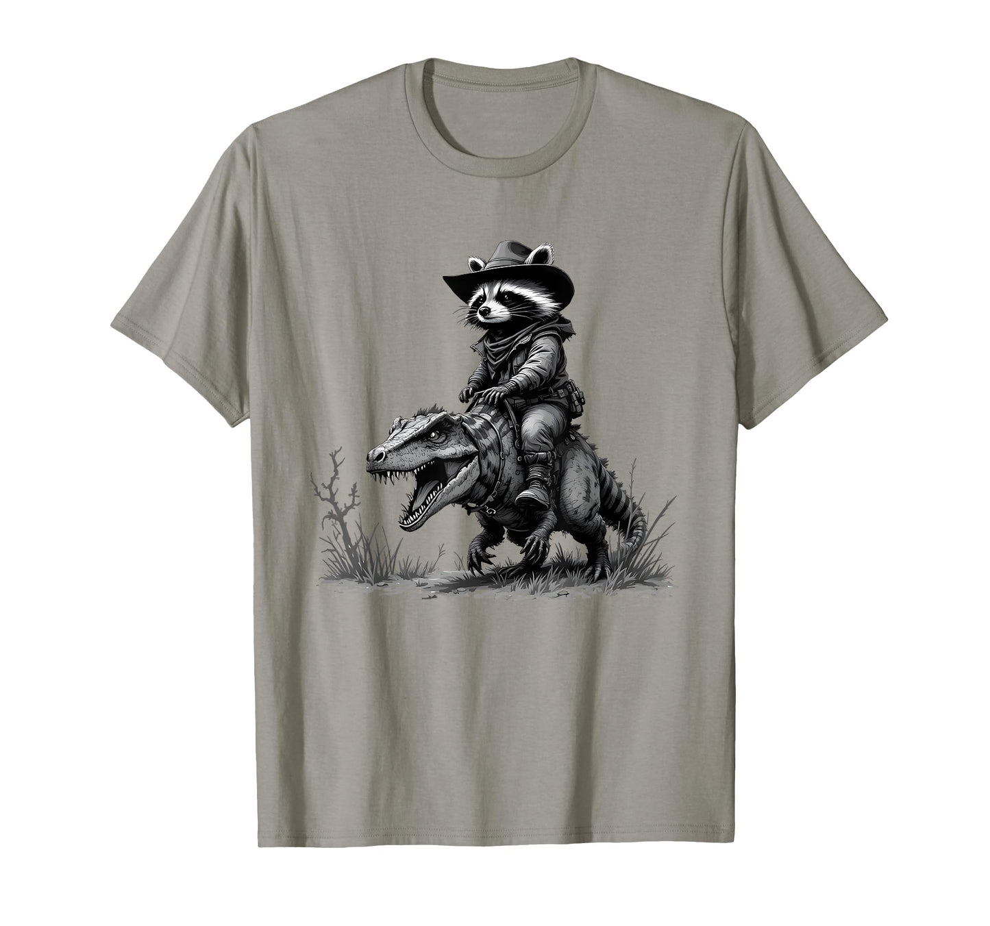 Raccoon Cowboy Cowgirl Panda Trash T-Shirt - Aesthetic Graphic Men Women - T-Shirt, Sweatshirt, Hoodie