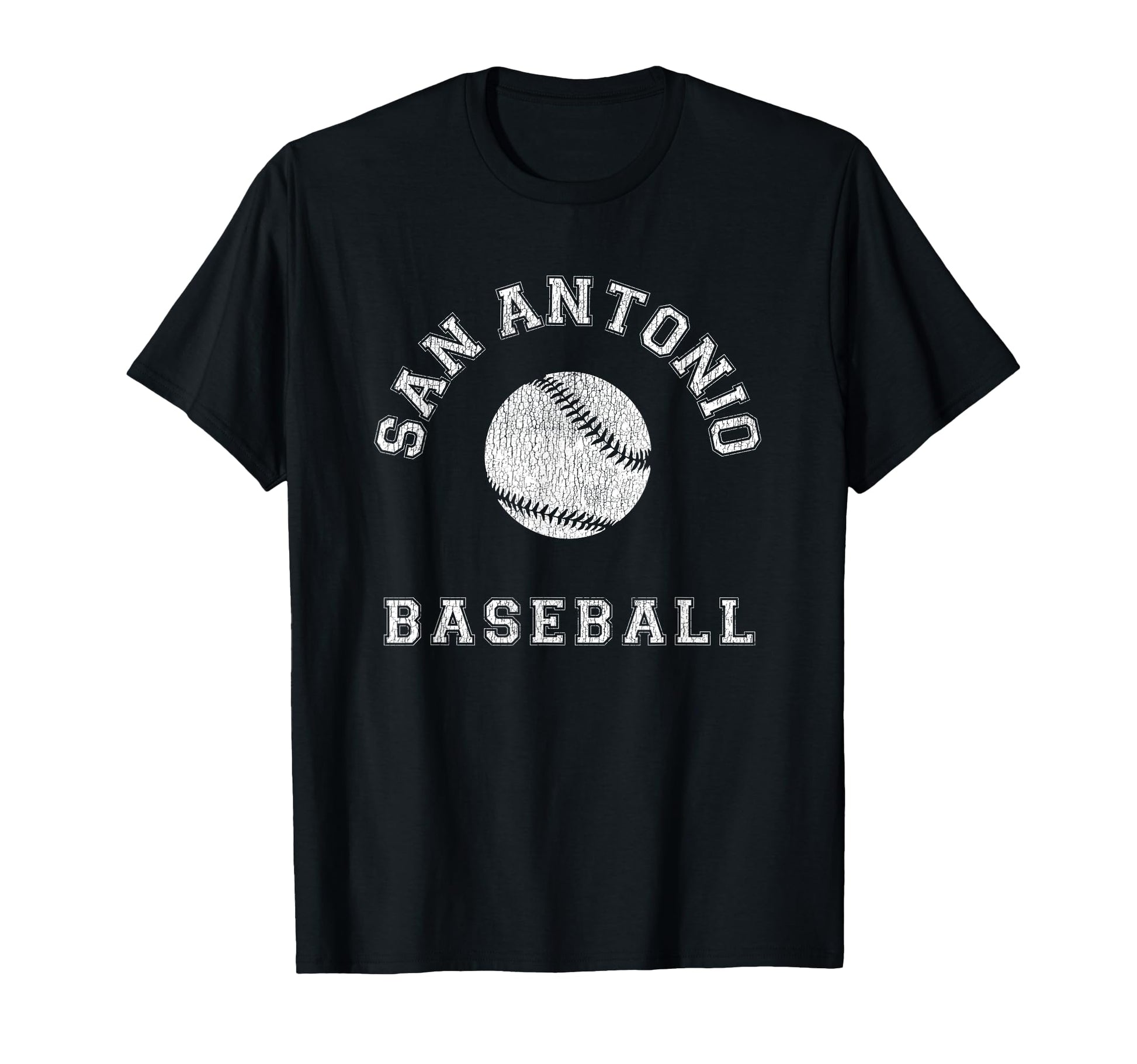 San Antonio Baseball Distressed T-Shirt - Fun Novelty Design Unisex - T-Shirt, Sweatshirt, Hoodie