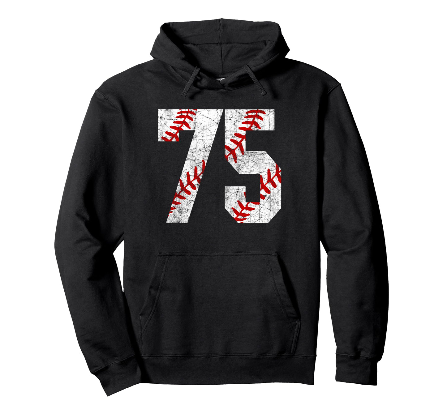 Baseball Mom 75 Jersey Baseball Player Hoodie - Graphic Print for Adults - T-Shirt, Sweatshirt, Hoodie