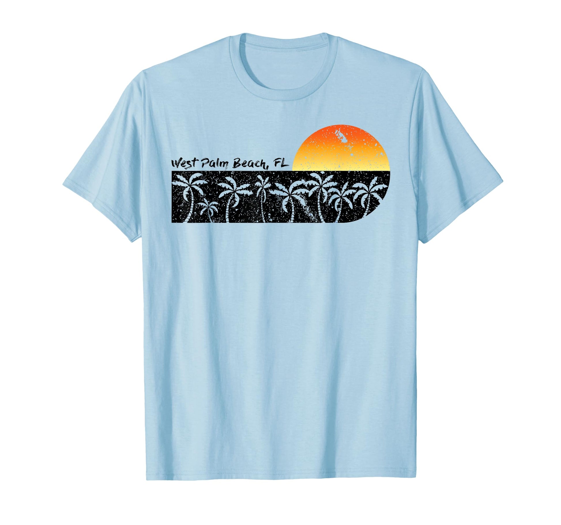 West Palm Beach Florida Beach Sunset T-Shirt - Minimalist Print Unisex - T-Shirt, Sweatshirt, Hoodie