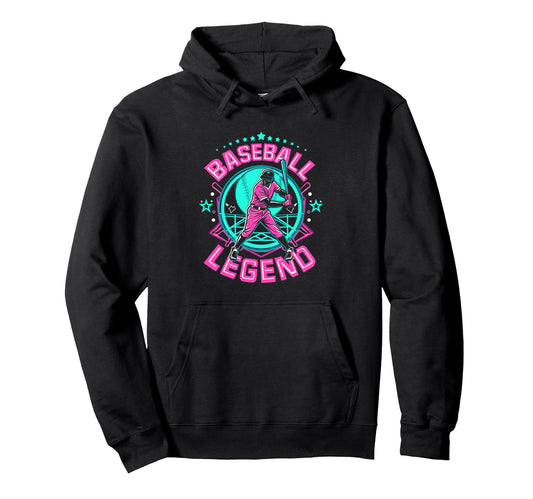 Baseball Legend Baseball Hoodie - Novelty Apparel for Adults - T-Shirt, Sweatshirt, Hoodie