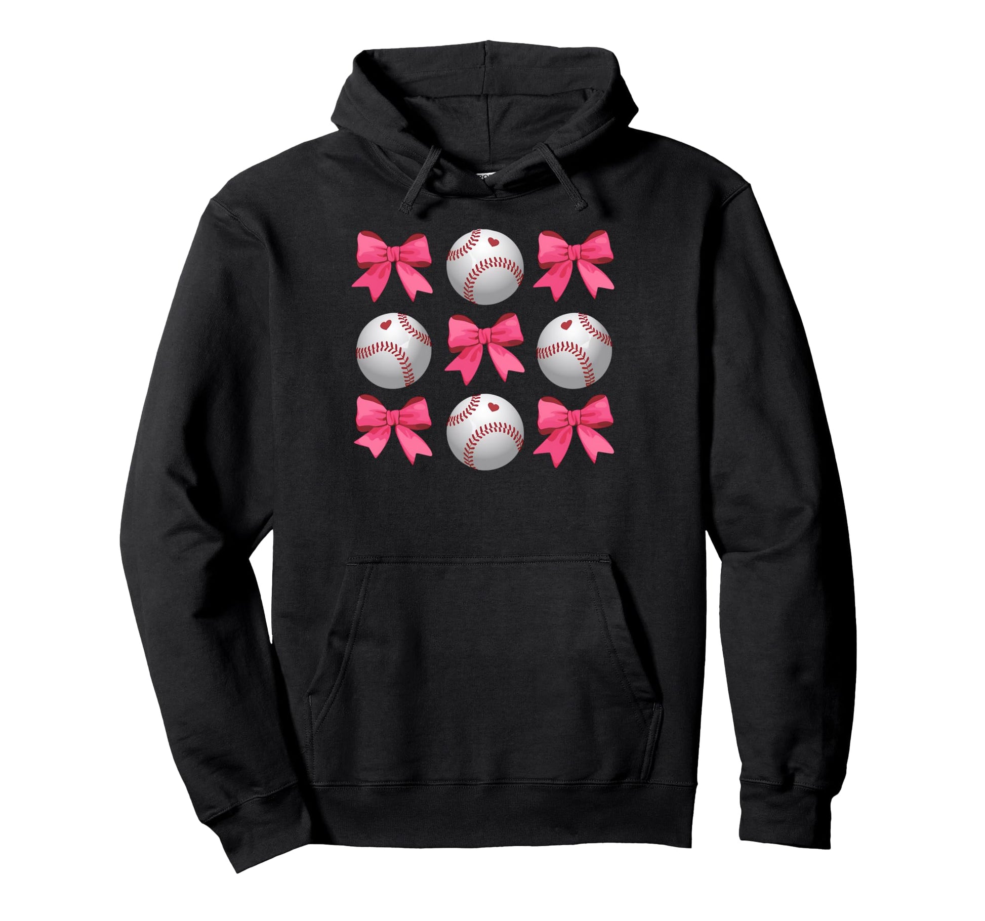 Baseball Mom Coquette Mothers Day Baseball Hoodie - Trendy Graphic Unisex - T-Shirt, Sweatshirt, Hoodie