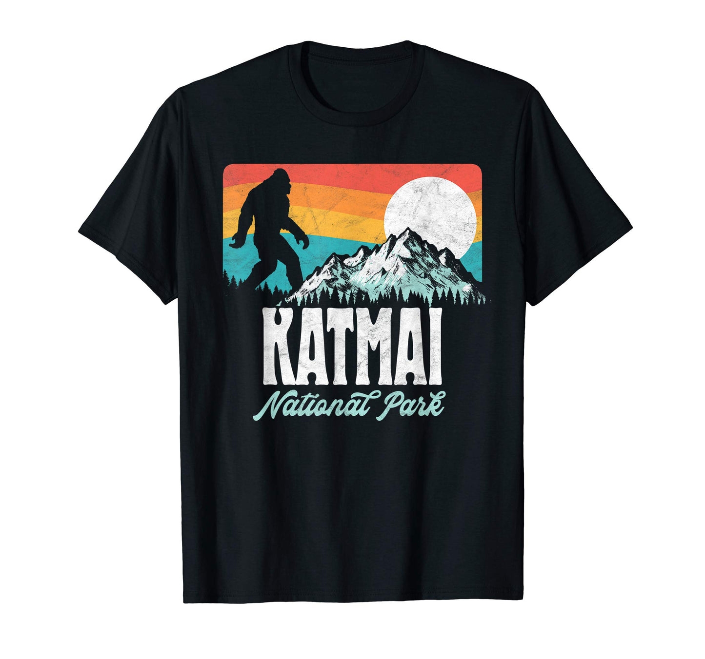 Katmai National Park Bigfoot Mountains T-Shirt - Unique Graphic Men Women - T-Shirt, Sweatshirt, Hoodie