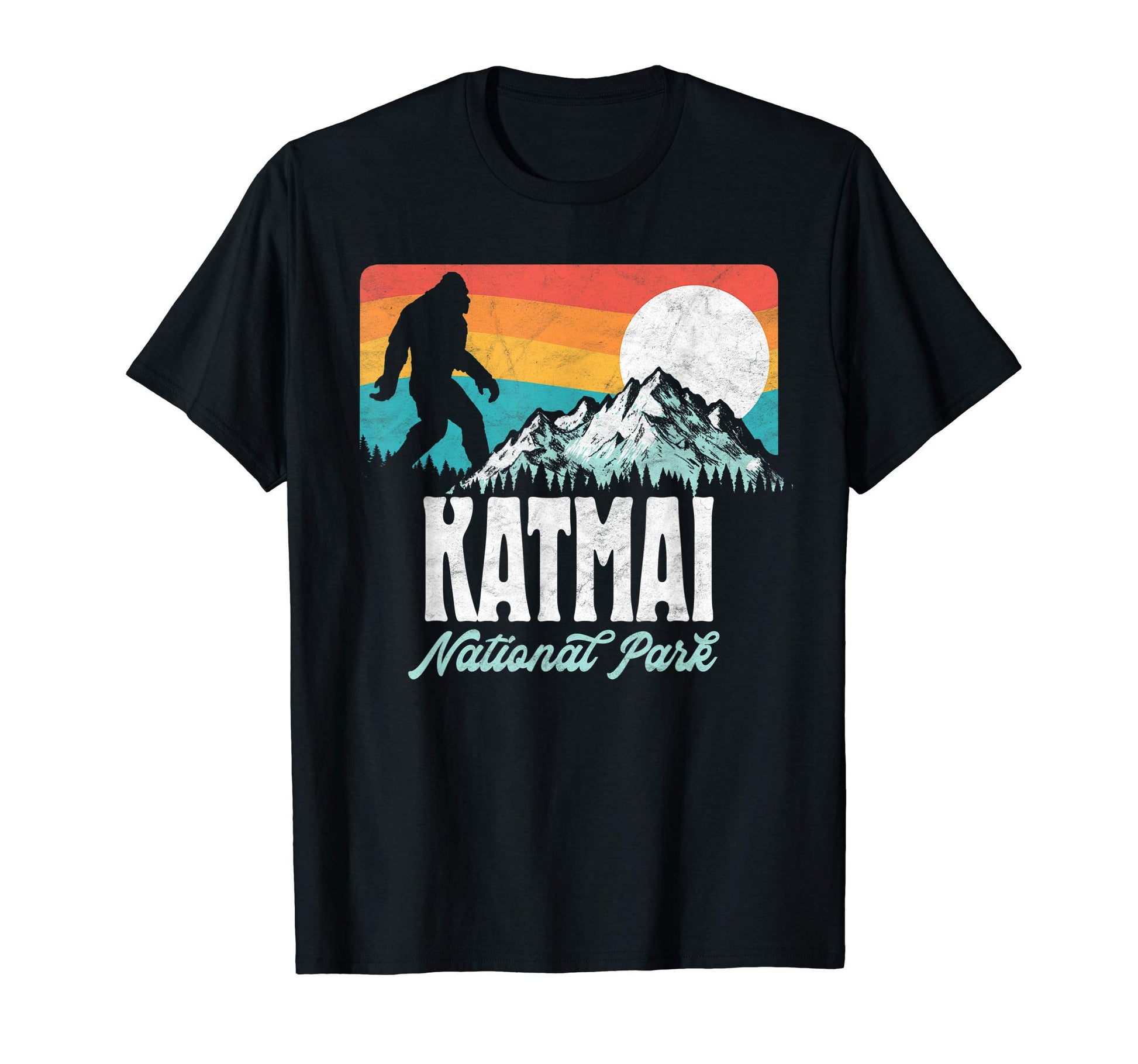 Katmai National Park Bigfoot Mountains T-Shirt - Unique Graphic Men Women - T-Shirt, Sweatshirt, Hoodie