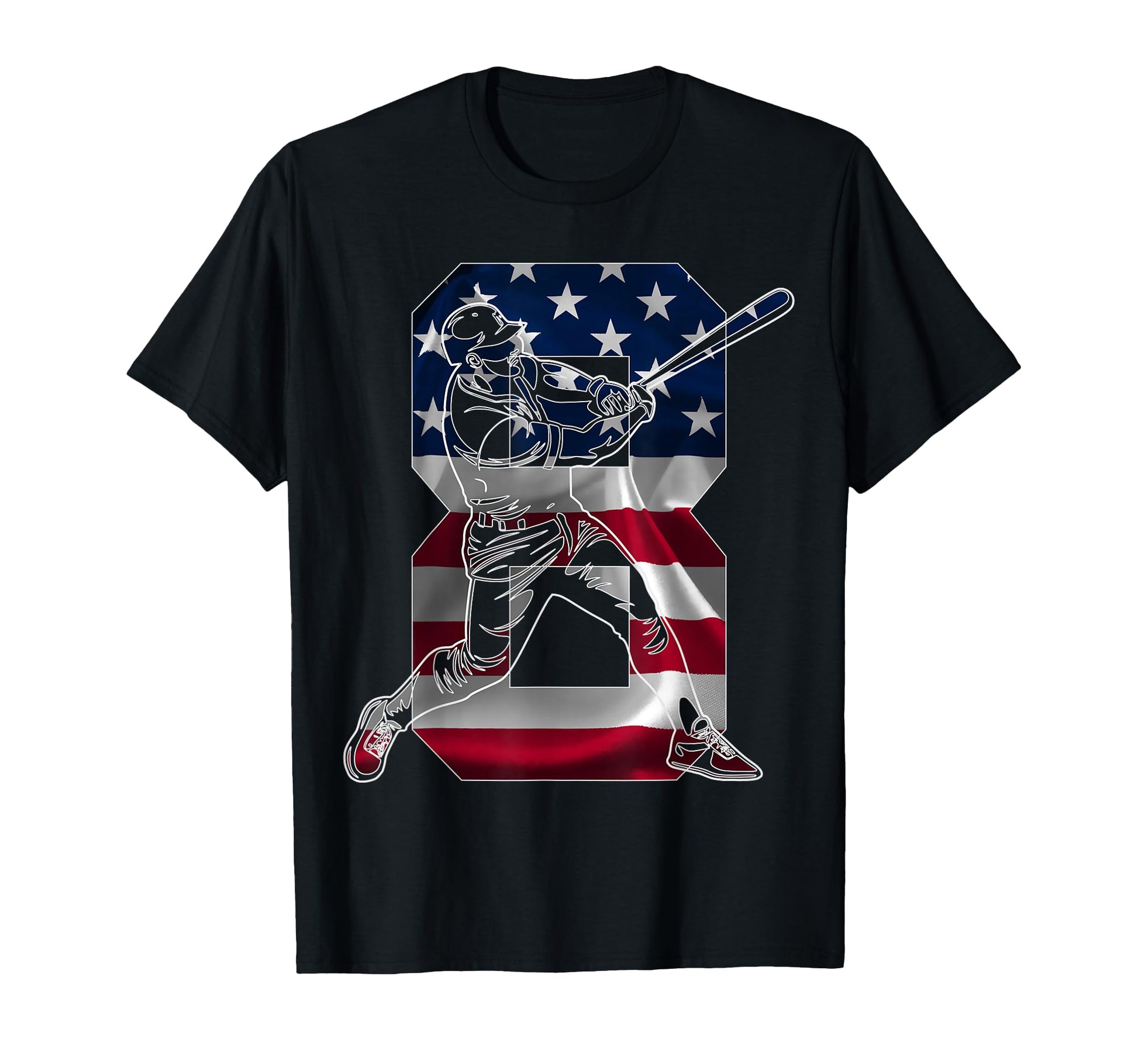 Number 8 Years Baseball 8Th Birthday T-Shirt - Novelty Apparel Unisex - T-Shirt, Sweatshirt, Hoodie