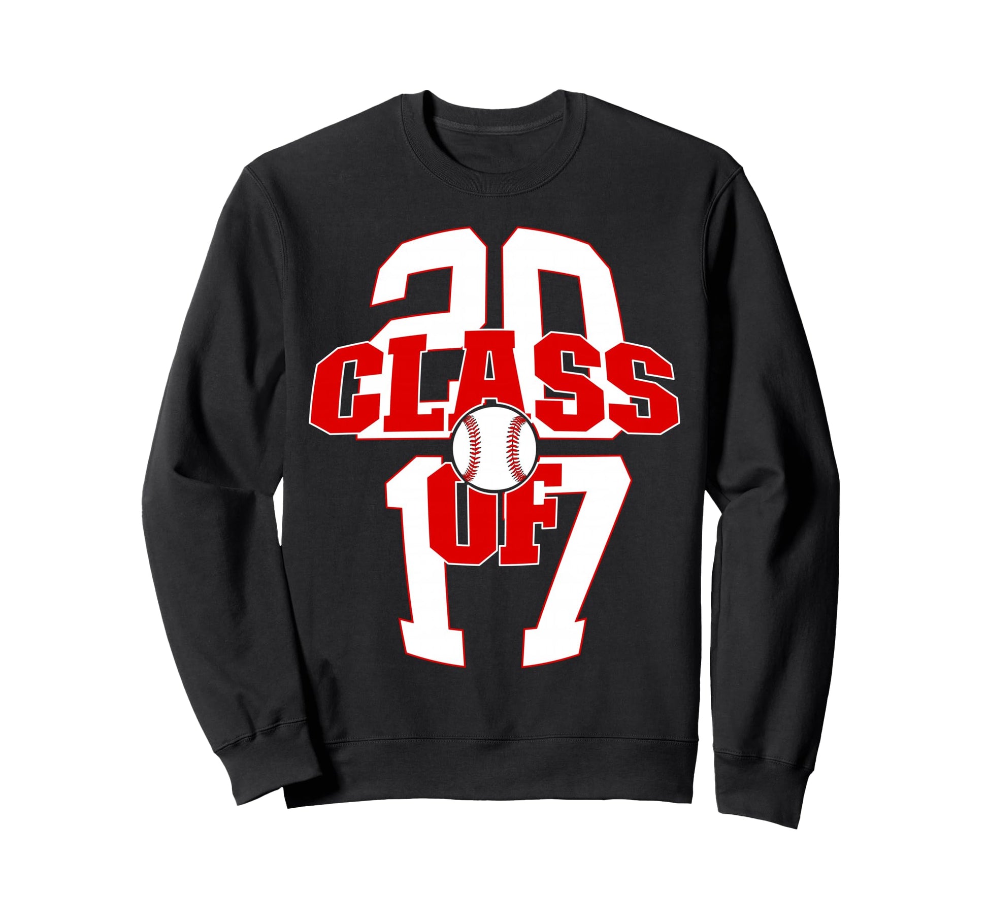9 Years Class 2017 Baseball 9Th Sweatshirt - Trendy Graphic for Adults - T-Shirt, Sweatshirt, Hoodie
