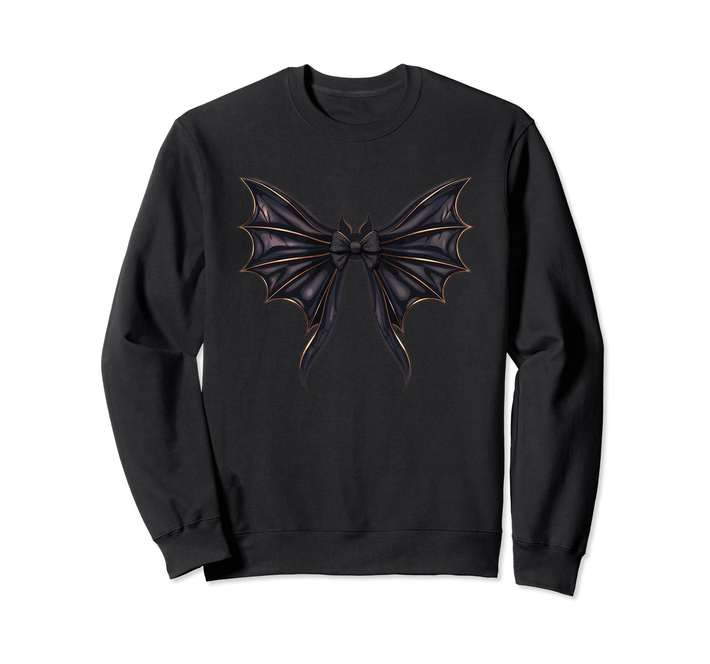 Bat Coquette Bow Halloween Bow Sweatshirt - Trendy Graphic Men Women - T-Shirt, Sweatshirt, Hoodie