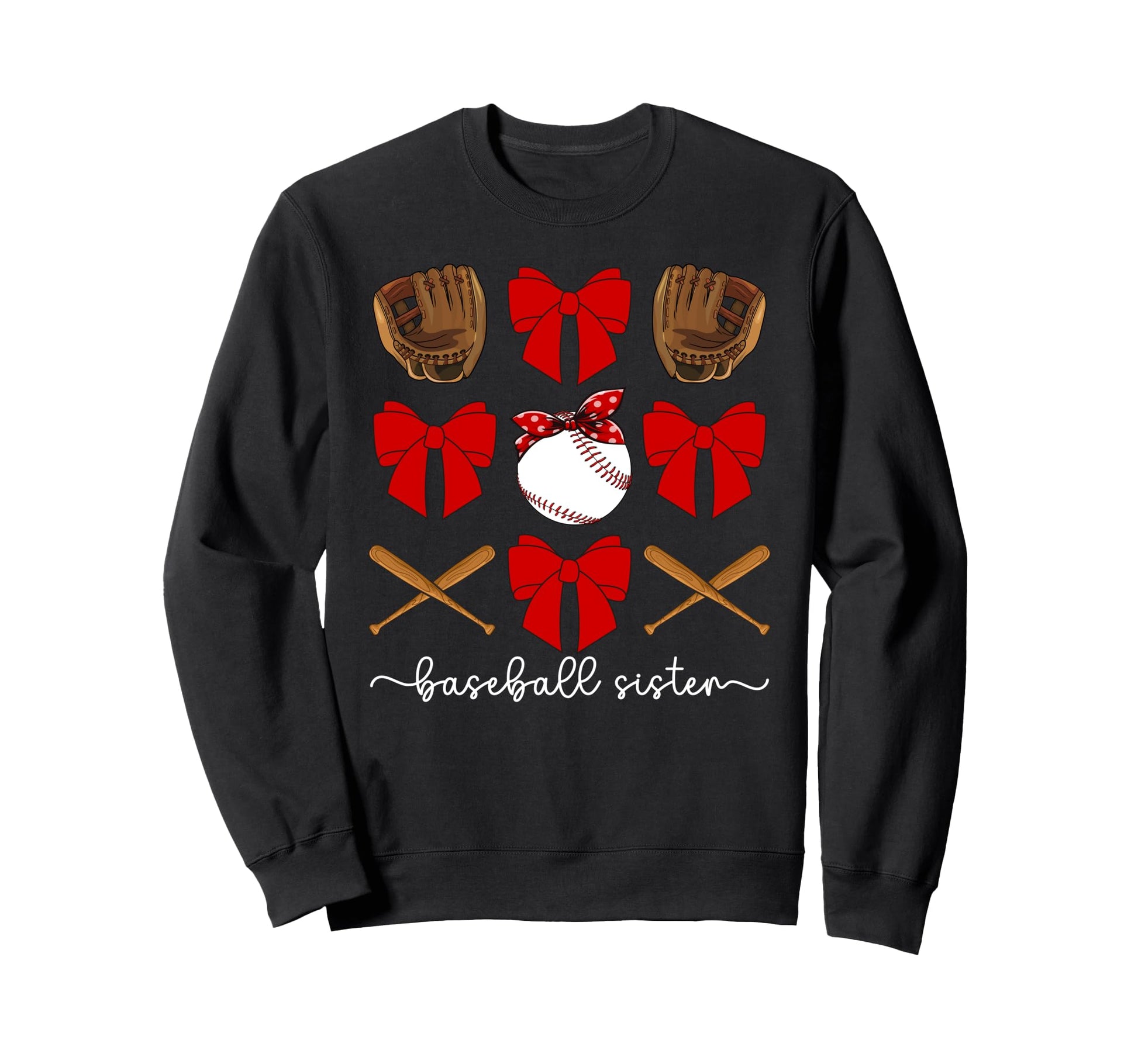 Baseball Sister Coquette Sister Sweatshirt - Aesthetic Graphic for Adults - T-Shirt, Sweatshirt, Hoodie