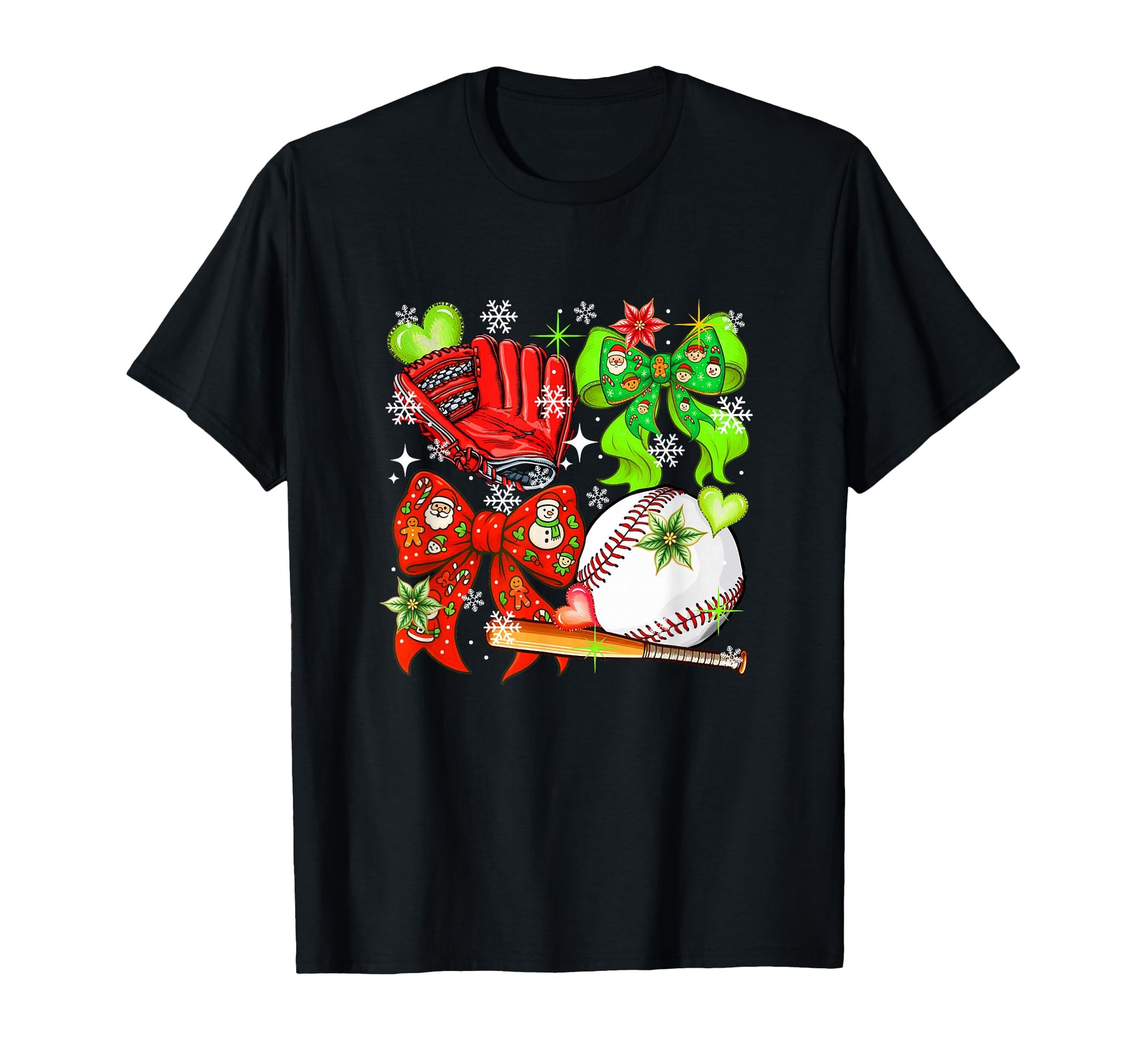Baseball Equipment Player Team Colorful T-Shirt - Custom Art Print Unisex - T-Shirt, Sweatshirt, Hoodie