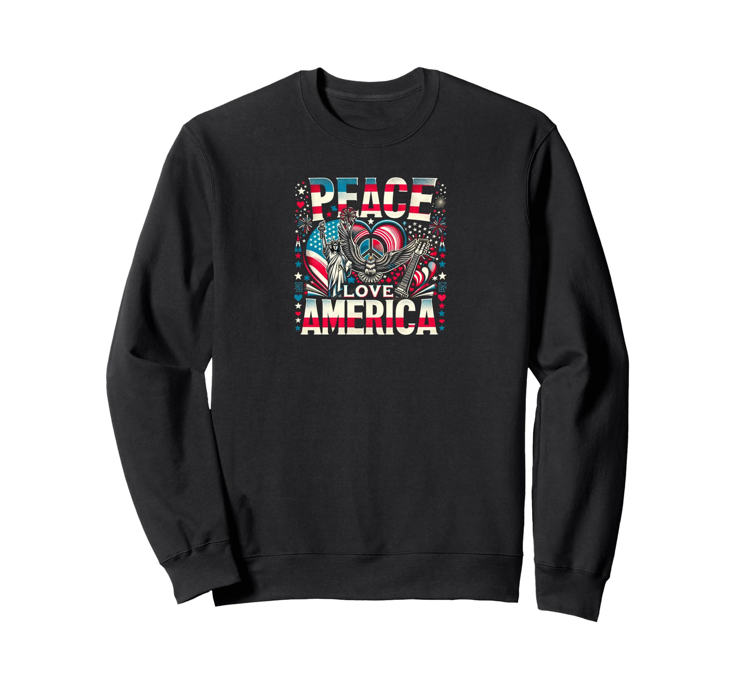 Patriotic Spirit Advocate Peace Love T-Shirt - Fun Novelty Design Unisex - T-Shirt, Sweatshirt, Hoodie