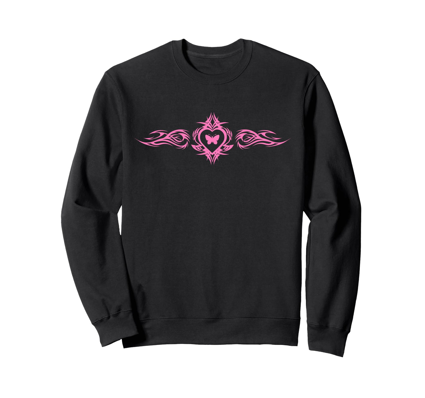 Butterfly Heart Tattoo Fairycore Sweatshirt - Streetwear Style Men Women - T-Shirt, Sweatshirt, Hoodie
