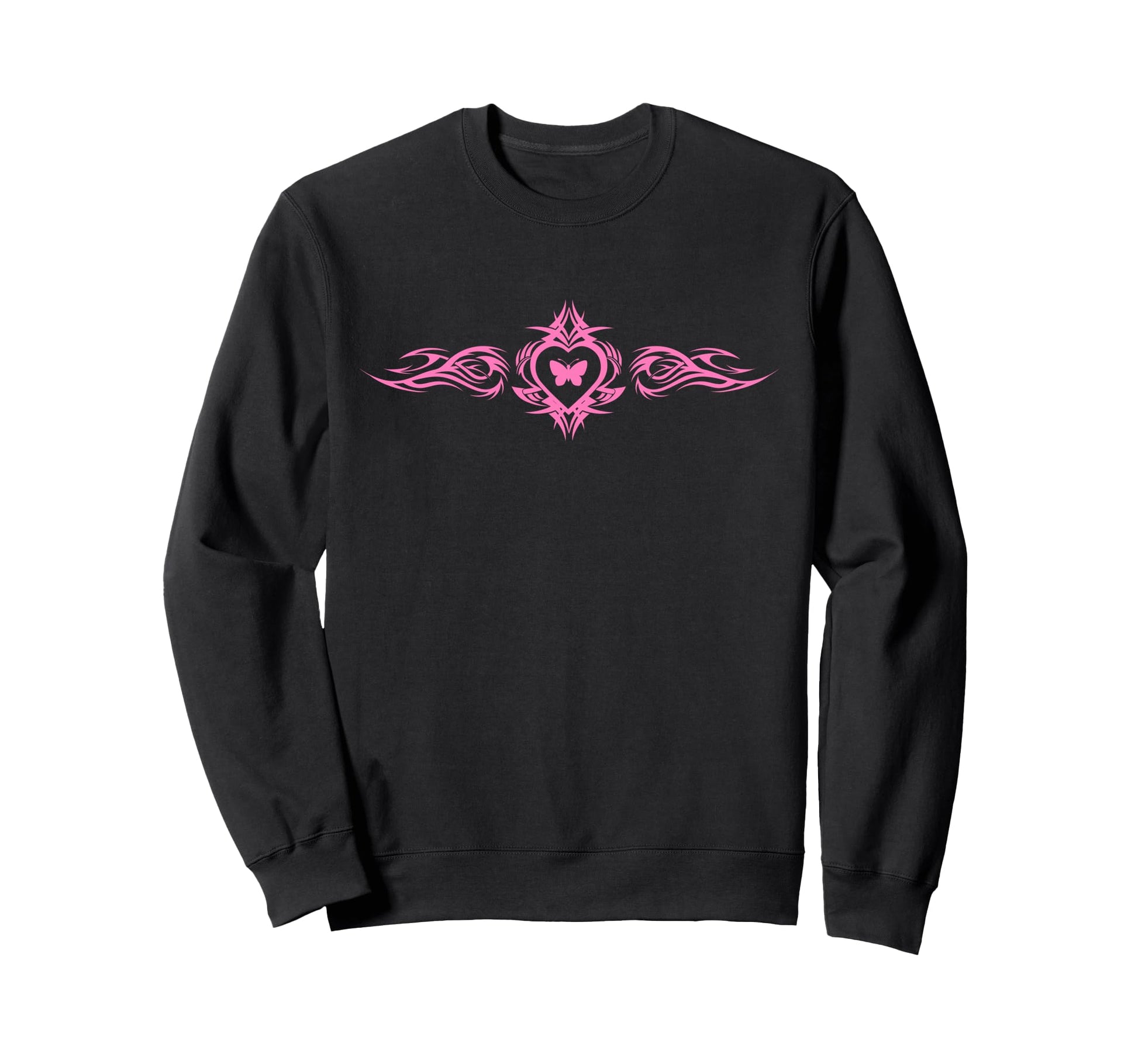 Butterfly Heart Tattoo Fairycore Sweatshirt - Streetwear Style Men Women - T-Shirt, Sweatshirt, Hoodie