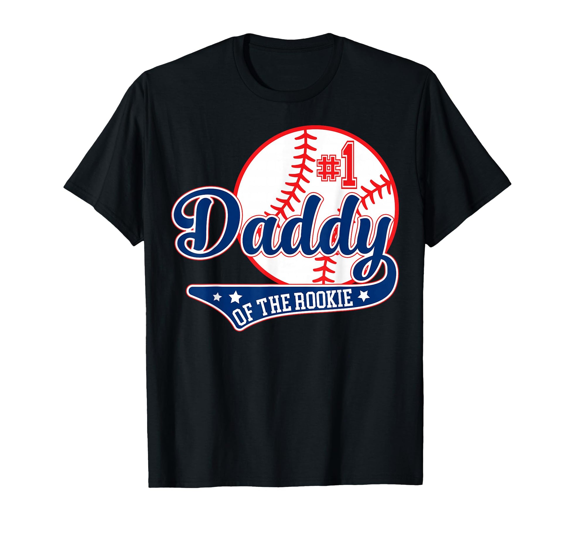 Daddy Rookie 1St Birthday Baseball Theme T-Shirt - Graphic Print Men Women - T-Shirt, Sweatshirt, Hoodie