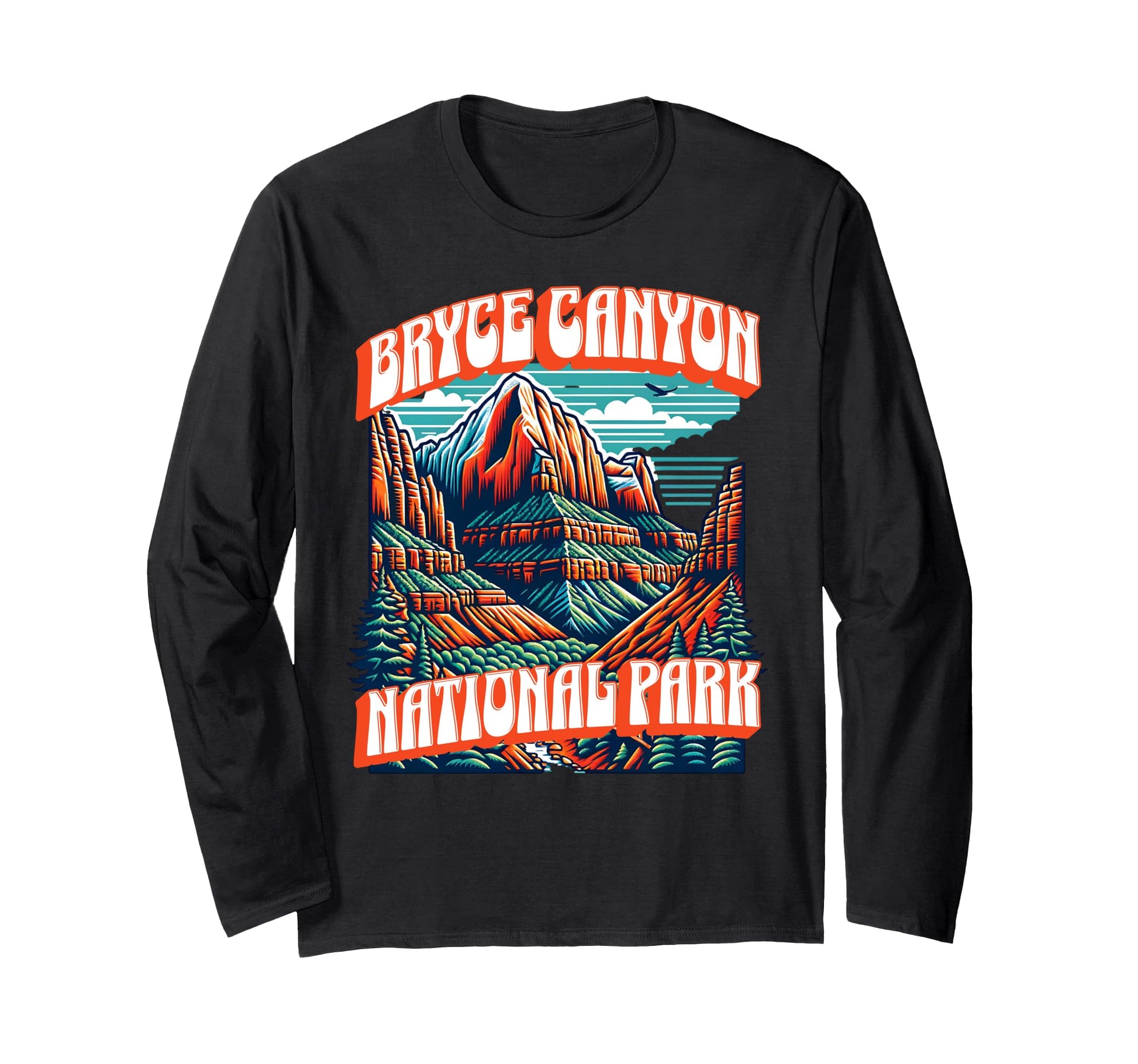Bryce Canyon National Park Utah Usa T-Shirt - Custom Art Print Unisex - T-Shirt, Sweatshirt, Hoodie
