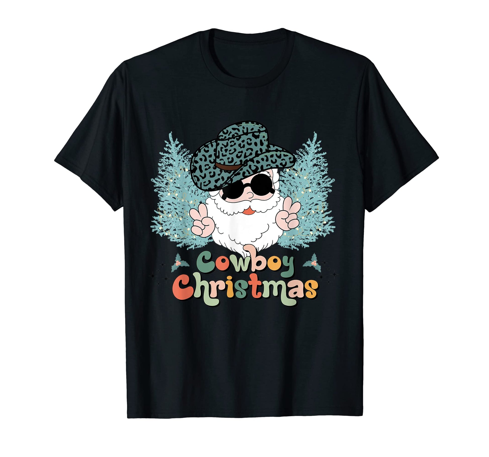 Howdy Santa Cowboy Santa Cowboy T-Shirt - Fun Novelty Design for Adults - T-Shirt, Sweatshirt, Hoodie
