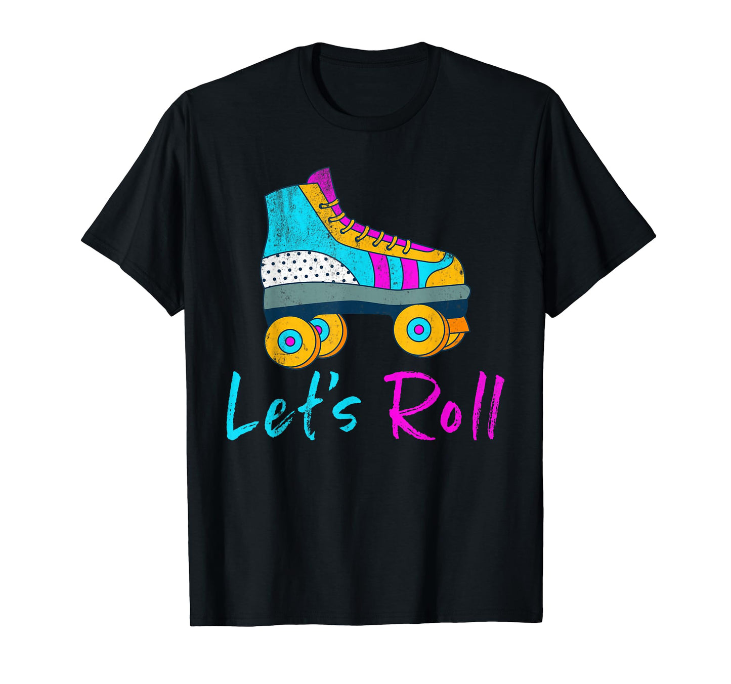 Roller Derby Lets Roll Skating Skater T-Shirt - Graphic Print for Adults - T-Shirt, Sweatshirt, Hoodie