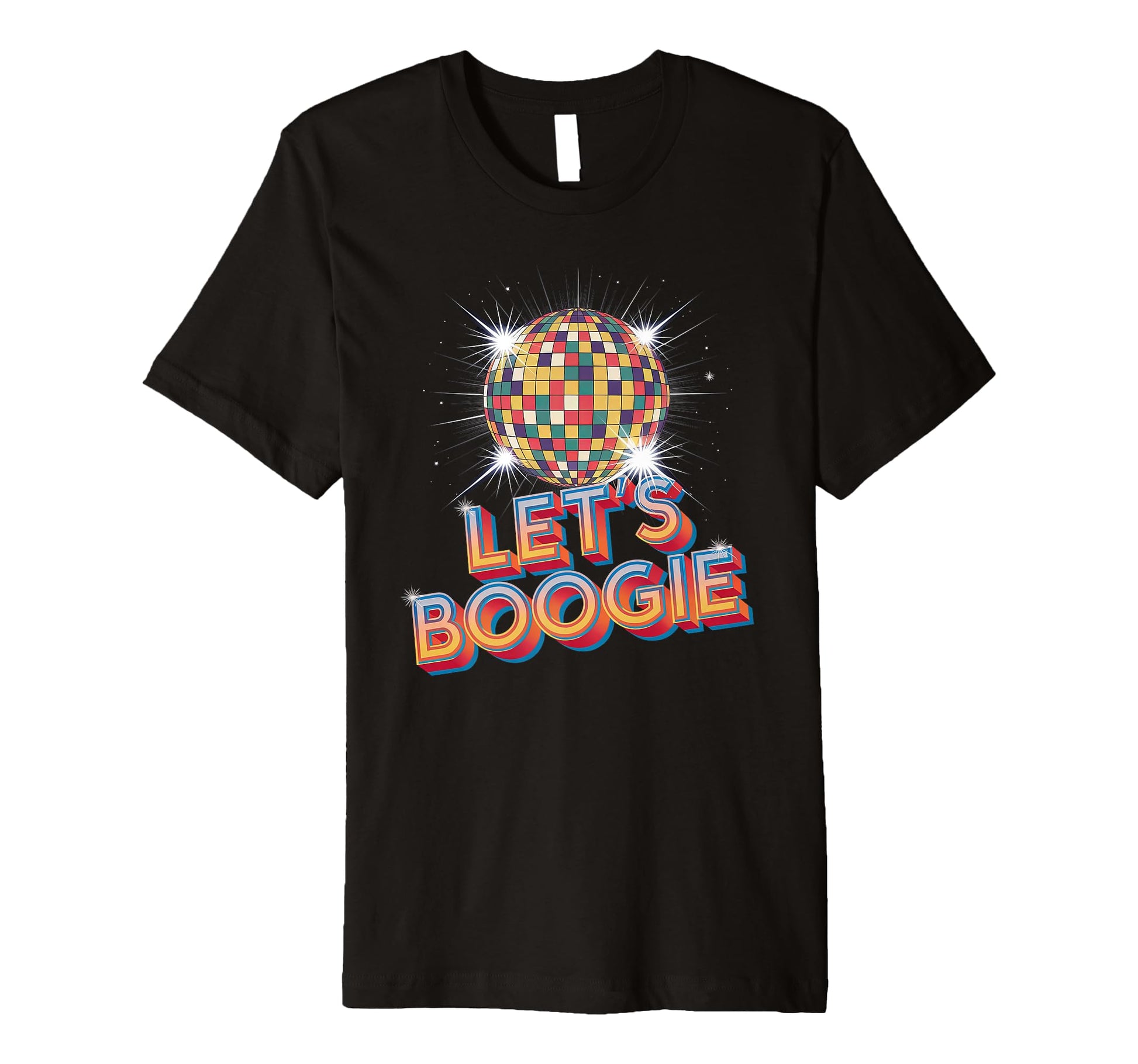 Disco Ball Lets Boogie Fever Discoball T-Shirt - Trendy Graphic for Adults - T-Shirt, Sweatshirt, Hoodie