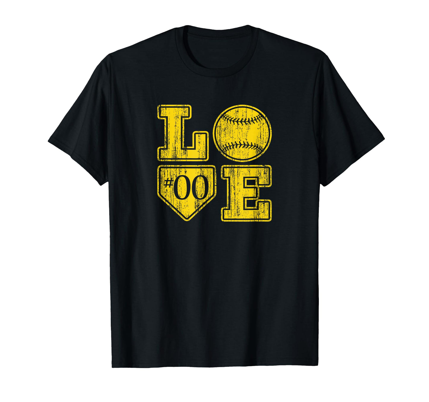 Love Baseball Softball Mom Distressed T-Shirt - Minimalist Print Men Women - T-Shirt, Sweatshirt, Hoodie