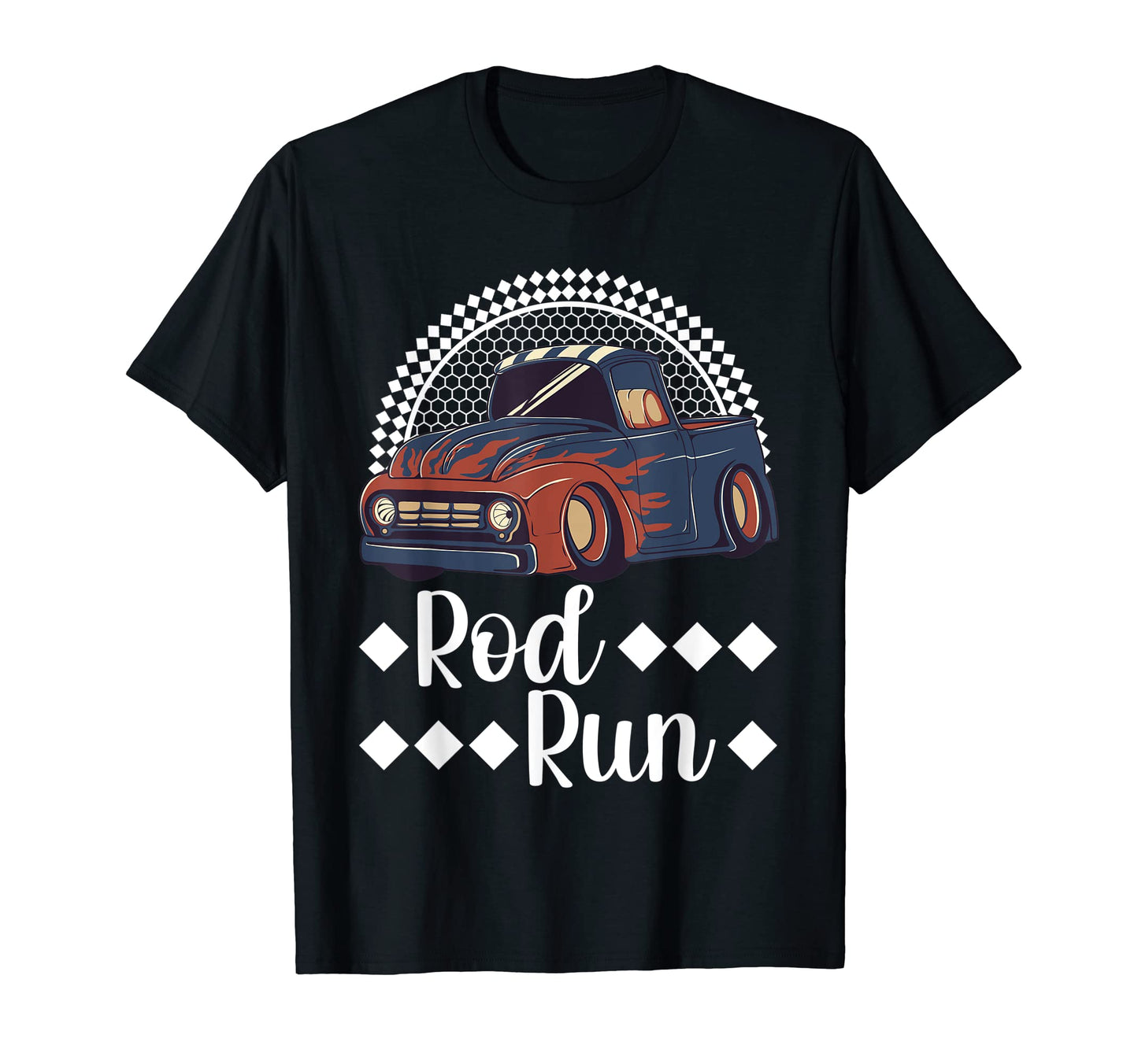 Rod Run Hot Rod Truck Rat Rod Car Show T-Shirt - Trendy Graphic for Adults - T-Shirt, Sweatshirt, Hoodie