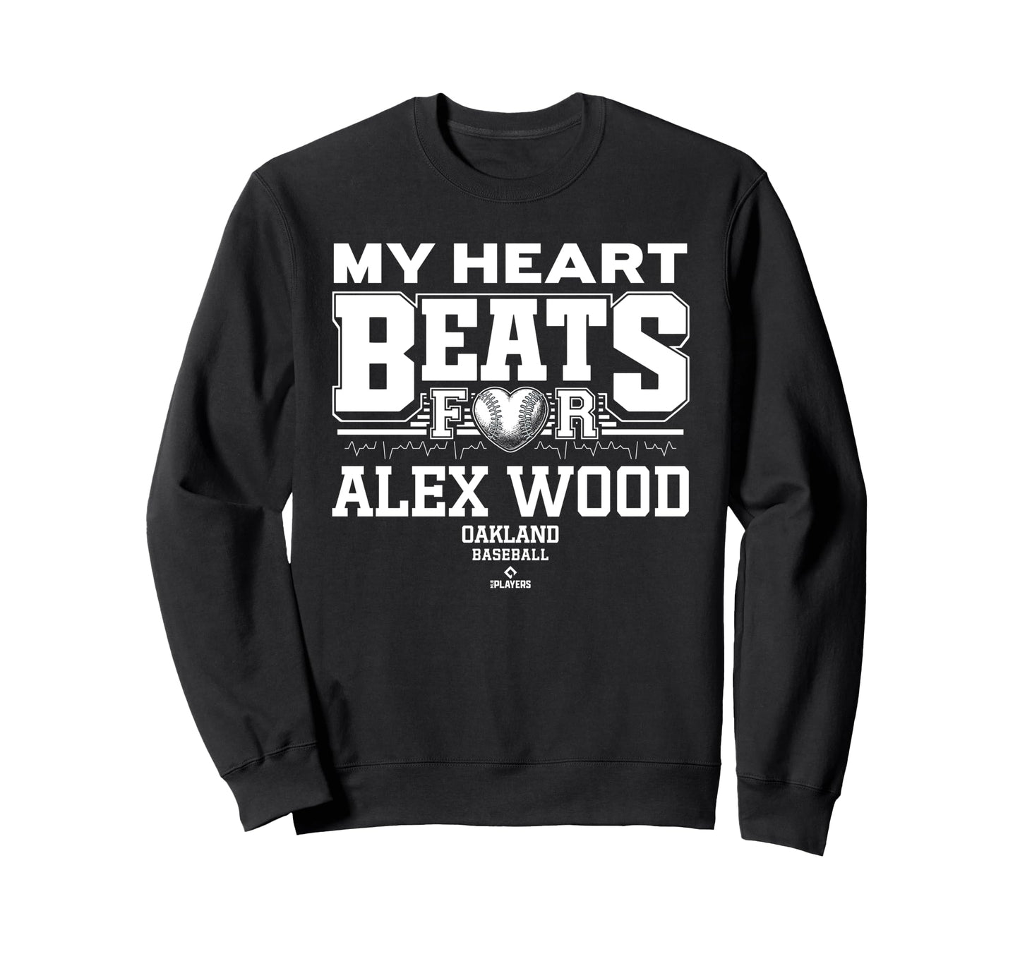 My Heart Beats Alex Wood Oakland Sweatshirt - Trendy Graphic Men Women - T-Shirt, Sweatshirt, Hoodie