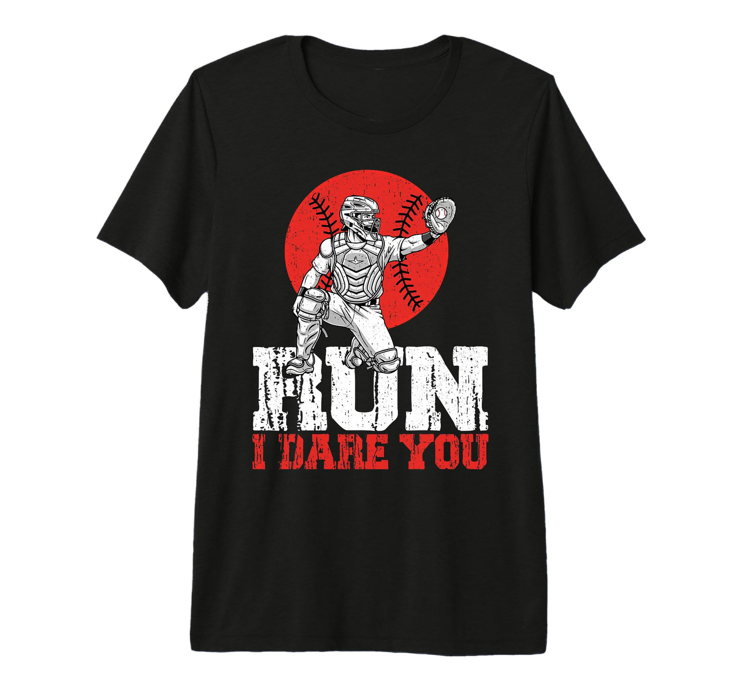 Run I Dare You Baseball Softball T-Shirt - Trendy Graphic for Adults - T-Shirt, Sweatshirt, Hoodie