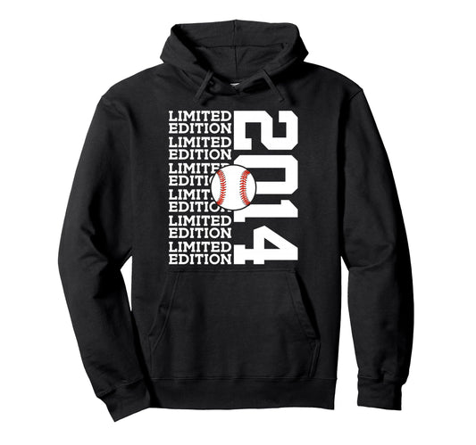 2014 Baseball 12Th Birthday Hoodie - Fun Novelty Design for Adults - T-Shirt, Sweatshirt, Hoodie
