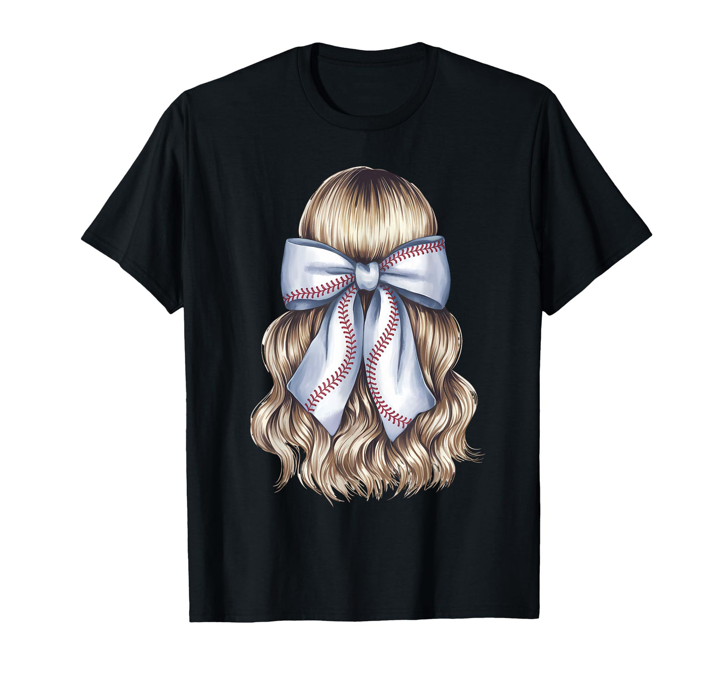 Baseball Coquette Bow Baseball Mom T-Shirt - Graphic Print Men Women - T-Shirt, Sweatshirt, Hoodie