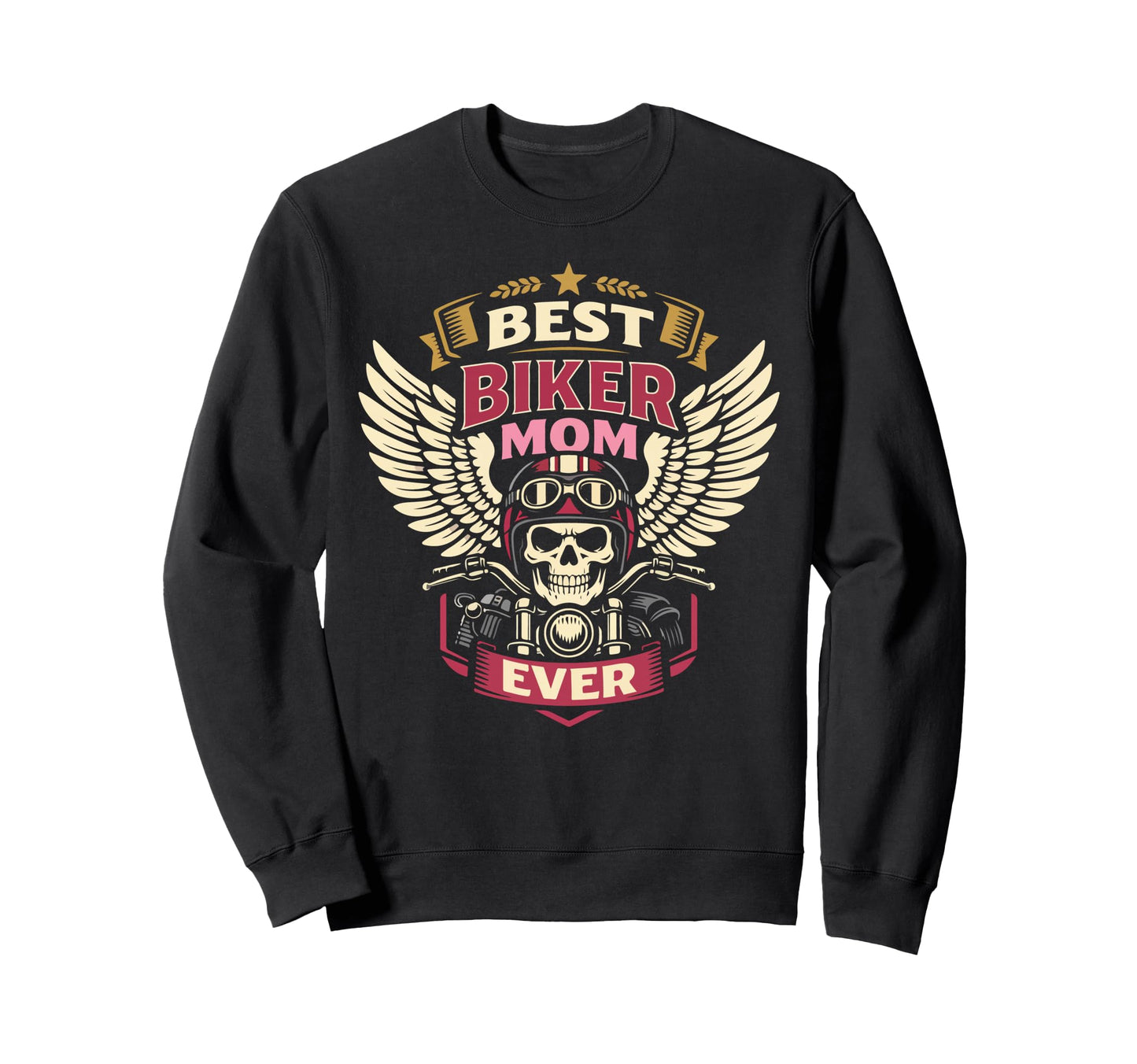 Motorcycle Biker Mom Best Biker Mom Sweatshirt - Novelty Apparel Men Women - T-Shirt, Sweatshirt, Hoodie