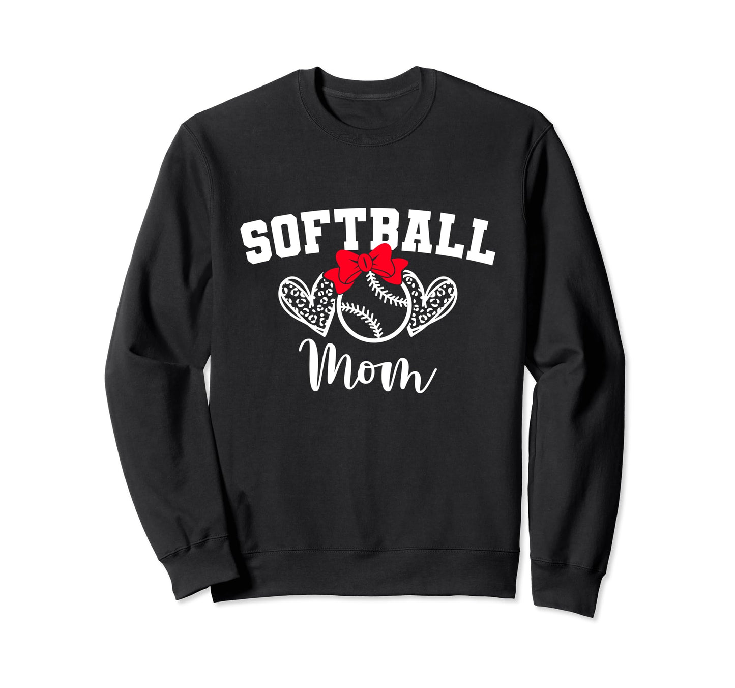 Softball Mom Baseball Love Softball Sweatshirt - Novelty Apparel Unisex - T-Shirt, Sweatshirt, Hoodie