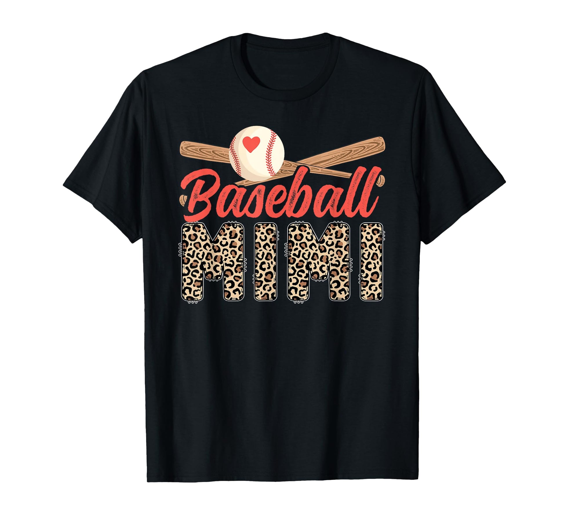 Baseball Mimi Leopard Mimi Baseball Player T-Shirt - Unique Graphic Unisex - T-Shirt, Sweatshirt, Hoodie