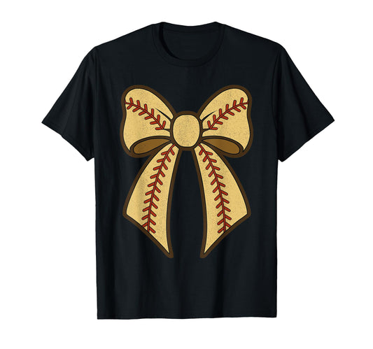 Baseball Coquette Bow Mom Mama Baseball T-Shirt - Aesthetic Graphic Unisex - T-Shirt, Sweatshirt, Hoodie
