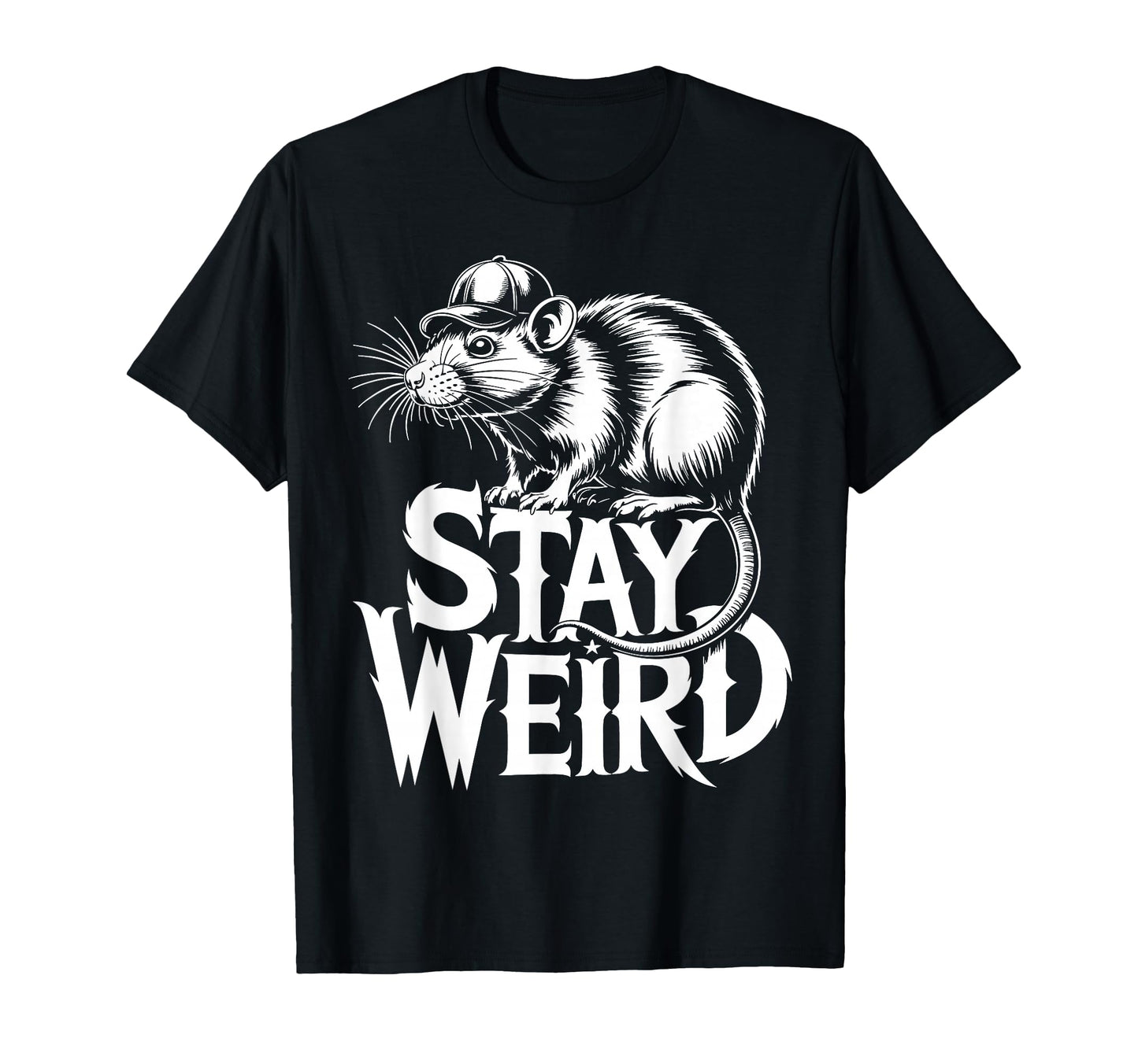 Rat Baseball Cap T-Shirt - Casual Everyday Wear for Adults - T-Shirt, Sweatshirt, Hoodie