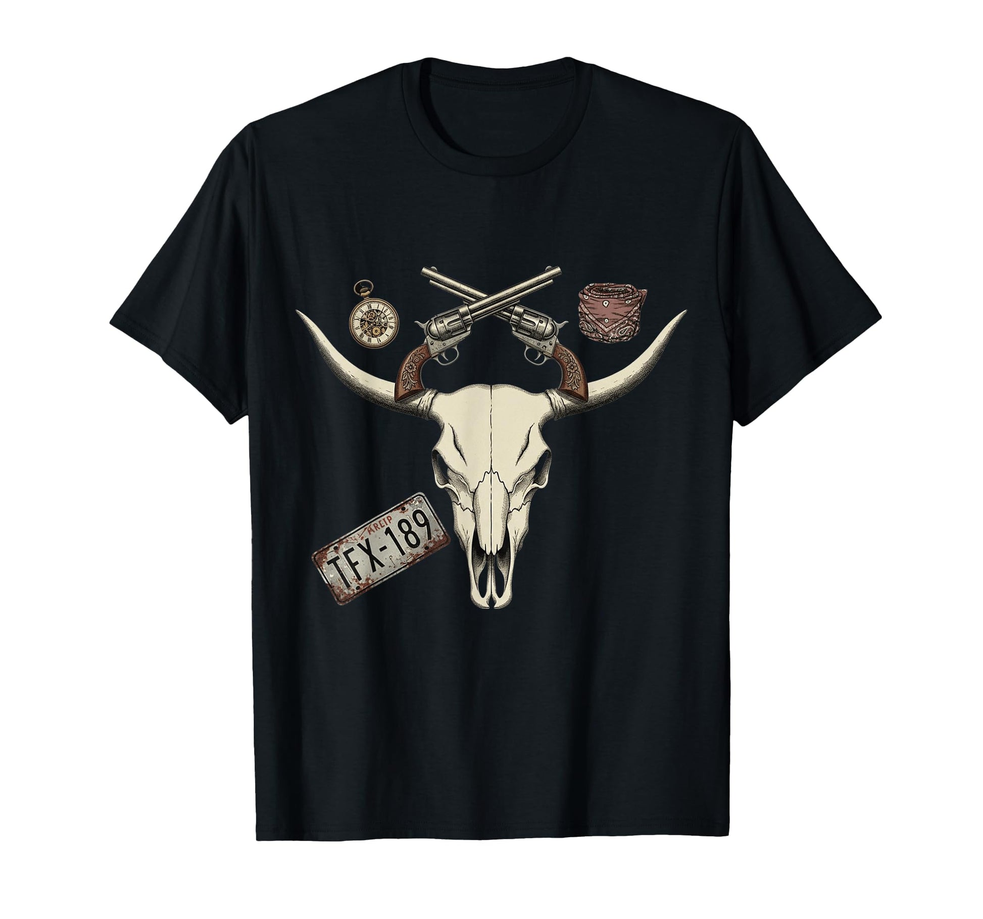Western Bull Cowboy Ranch T-Shirt - Trendy Graphic Men Women - T-Shirt, Sweatshirt, Hoodie