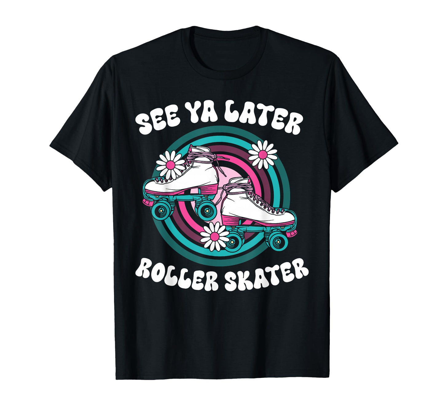 Roller Skating Skate 1970S See T-Shirt - Casual Everyday Wear for Adults - T-Shirt, Sweatshirt, Hoodie