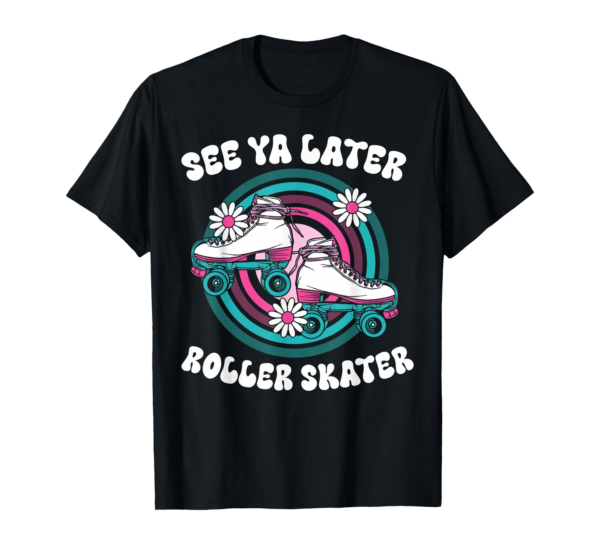 Roller Skating Skate 1970S See T-Shirt - Casual Everyday Wear for Adults - T-Shirt, Sweatshirt, Hoodie