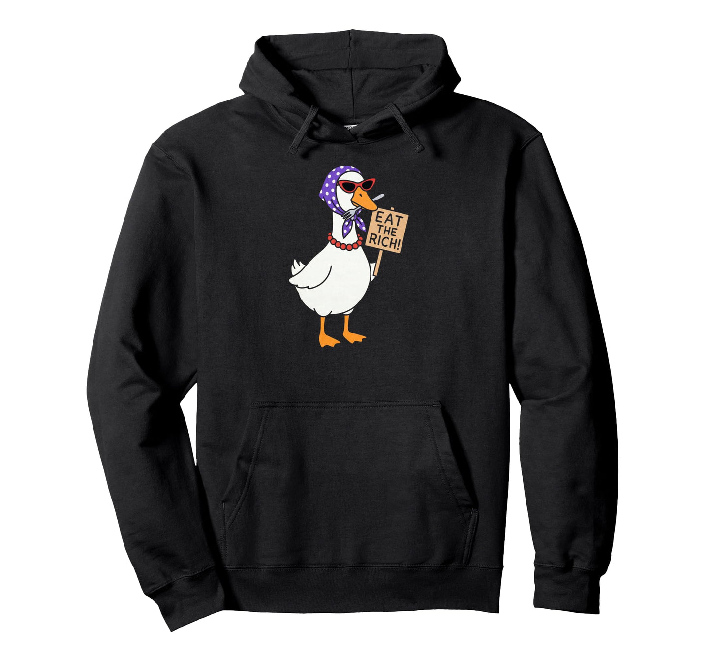 Eat Rich Goose Y2K 90S Feminist Hoodie - Aesthetic Graphic Men Women - T-Shirt, Sweatshirt, Hoodie