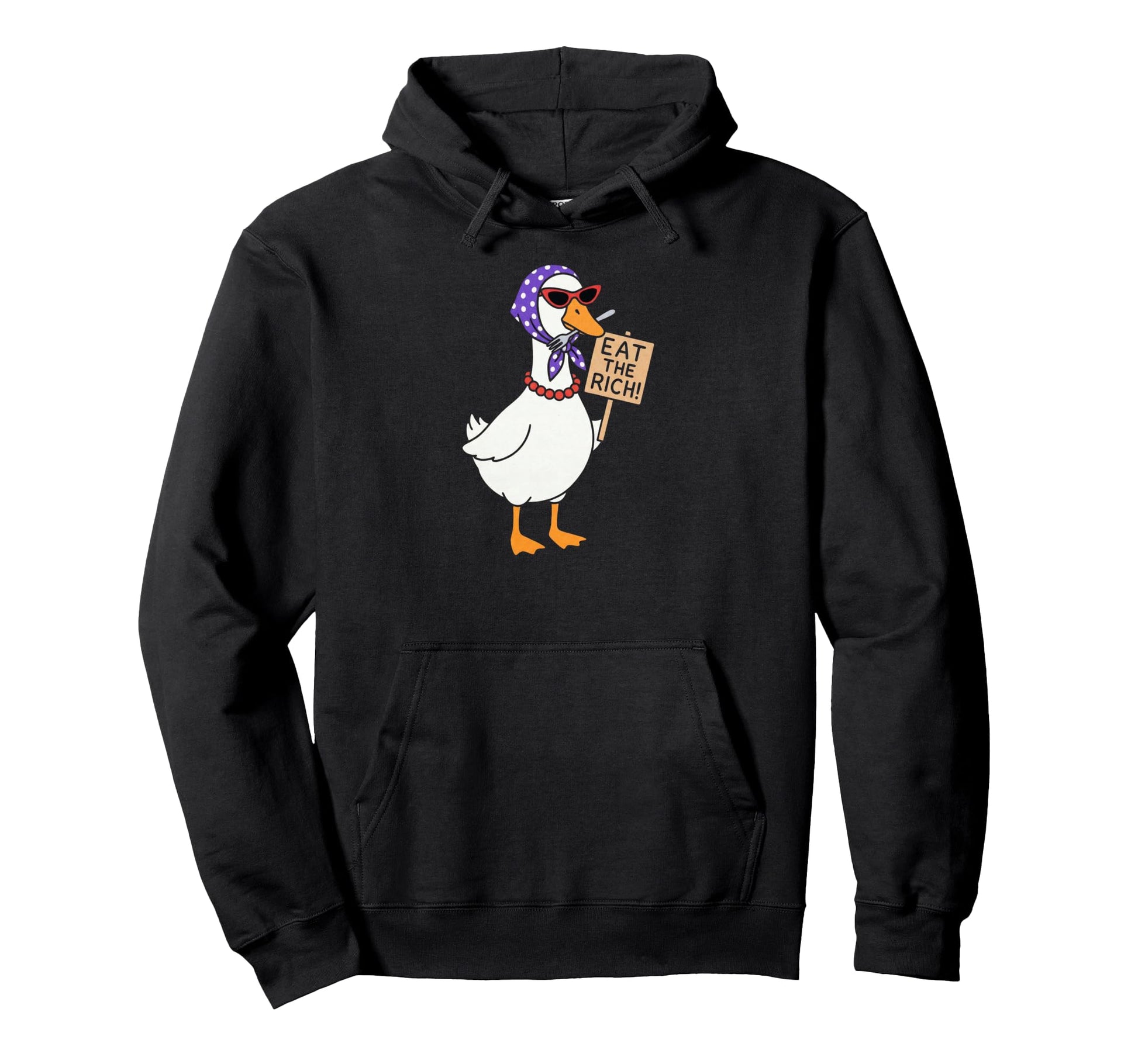 Eat Rich Goose Y2K 90S Feminist Hoodie - Aesthetic Graphic Men Women - T-Shirt, Sweatshirt, Hoodie