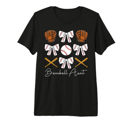 Baseball Aunt Baseball Player Auntie T-Shirt - Novelty Apparel Men Women - T-Shirt, Sweatshirt, Hoodie