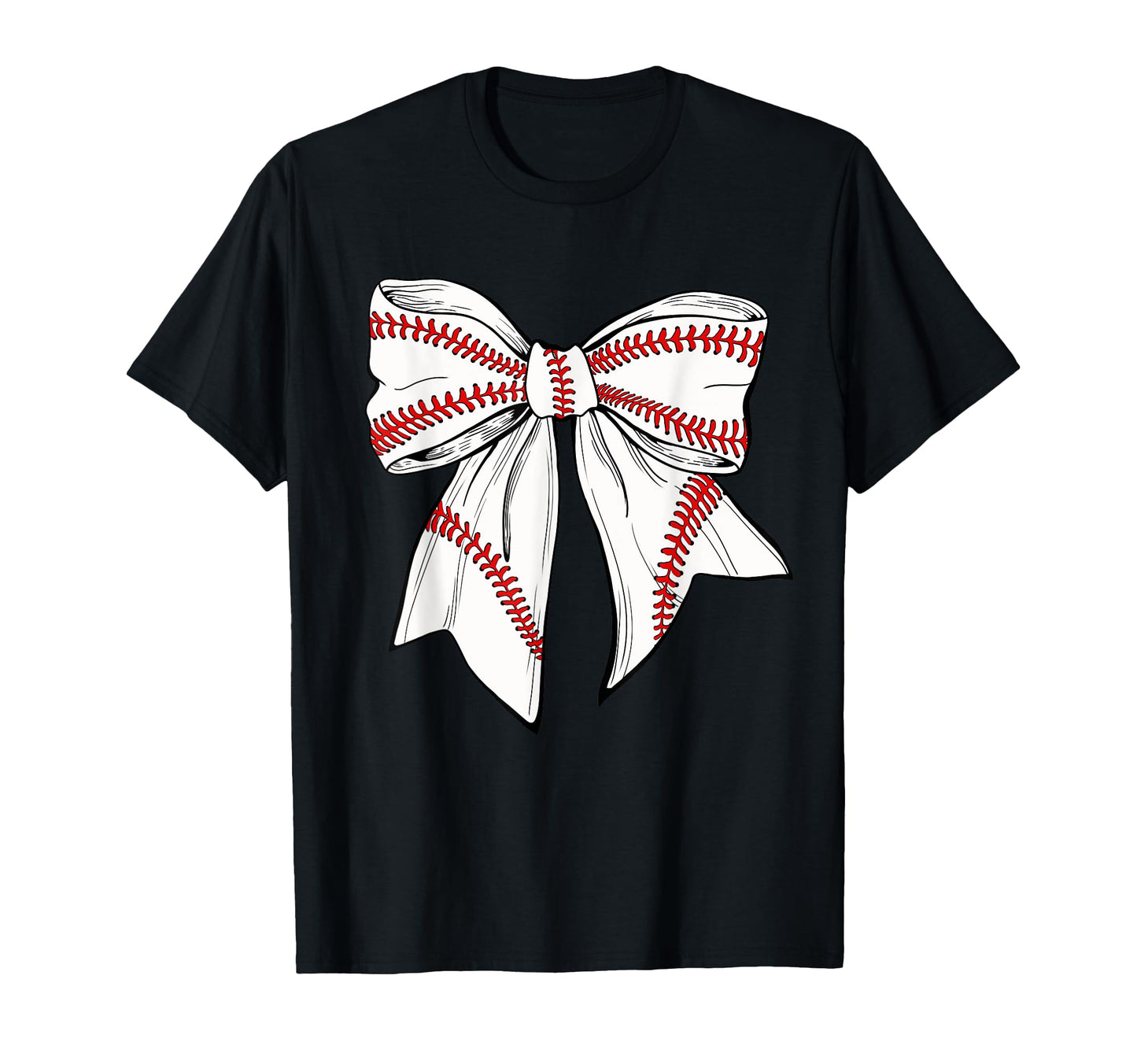 Coquette Baseball Bow Mom Girly T-Shirt - Custom Art Print for Adults - T-Shirt, Sweatshirt, Hoodie