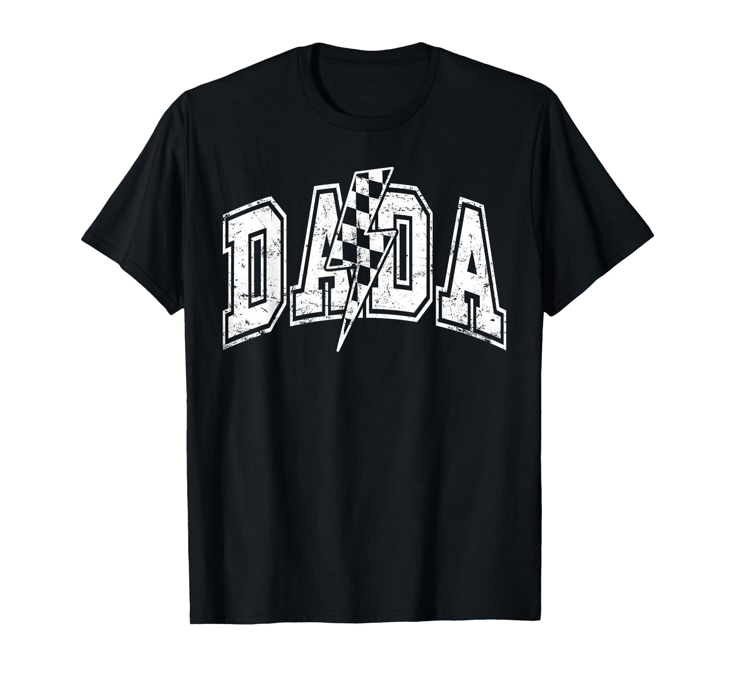 Dada Lightning Bolt Checkered T-Shirt - Aesthetic Graphic for Adults - T-Shirt, Sweatshirt, Hoodie