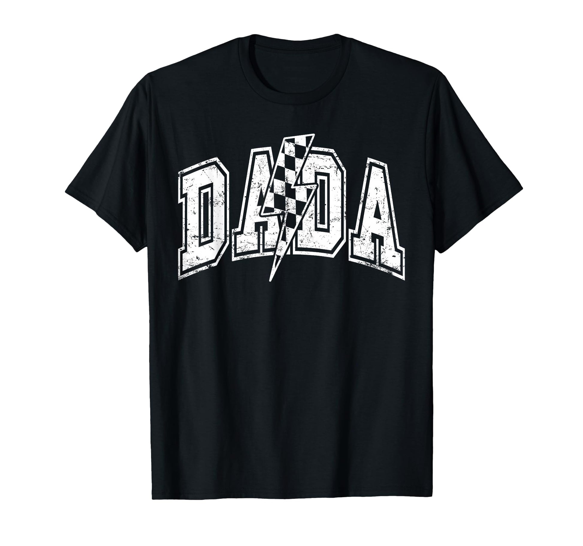 Dada Lightning Bolt Checkered T-Shirt - Aesthetic Graphic for Adults - T-Shirt, Sweatshirt, Hoodie