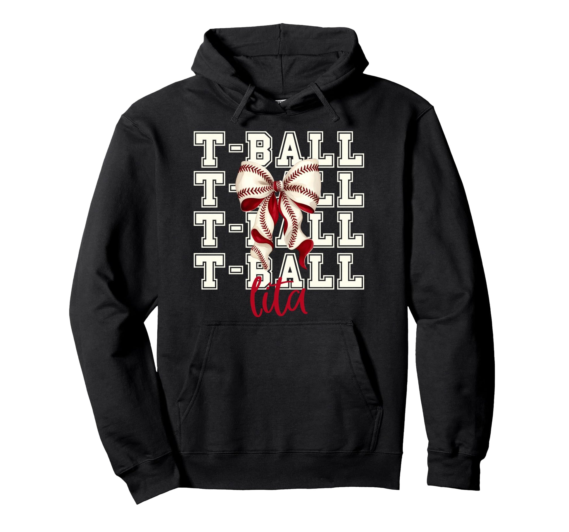 Tball Lita Teeball T Ball Coquette Hoodie - Custom Art Print Unisex - T-Shirt, Sweatshirt, Hoodie