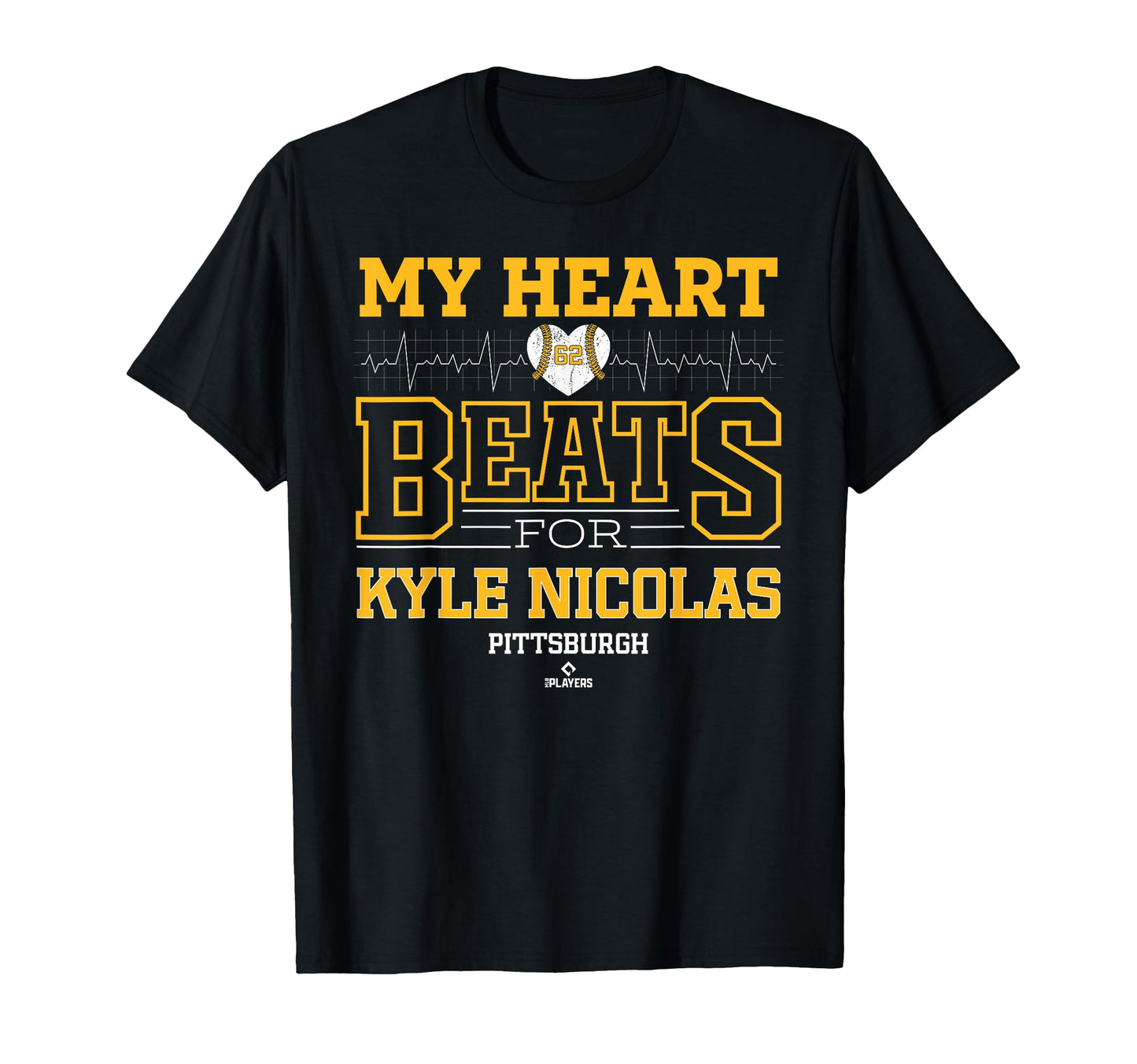 My Heart Beats Kyle Nicolas T-Shirt - Minimalist Print for Adults - T-Shirt, Sweatshirt, Hoodie