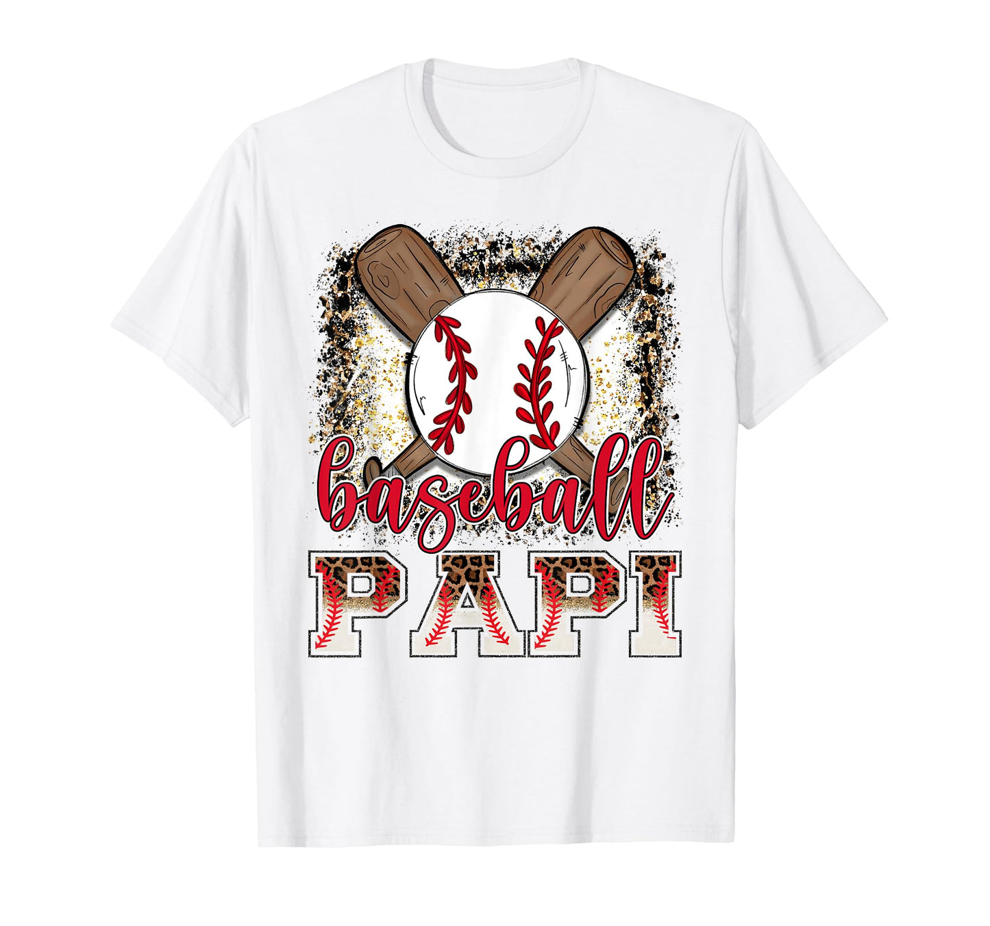 Baseball Papi Leopard Proud Ball Papi T-Shirt - Trendy Graphic Men Women - T-Shirt, Sweatshirt, Hoodie