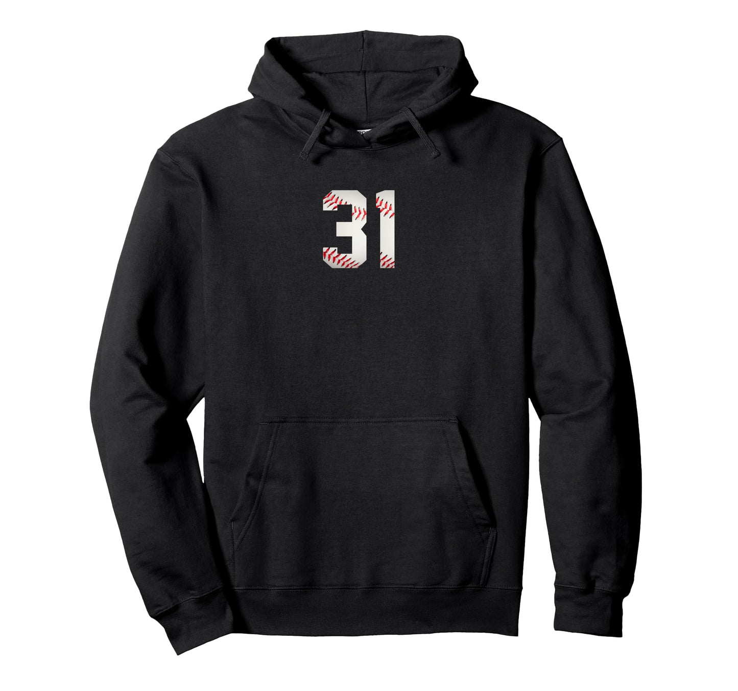 Number 31 Minimalist Birthday Baseball Hoodie - Novelty Apparel Unisex - T-Shirt, Sweatshirt, Hoodie