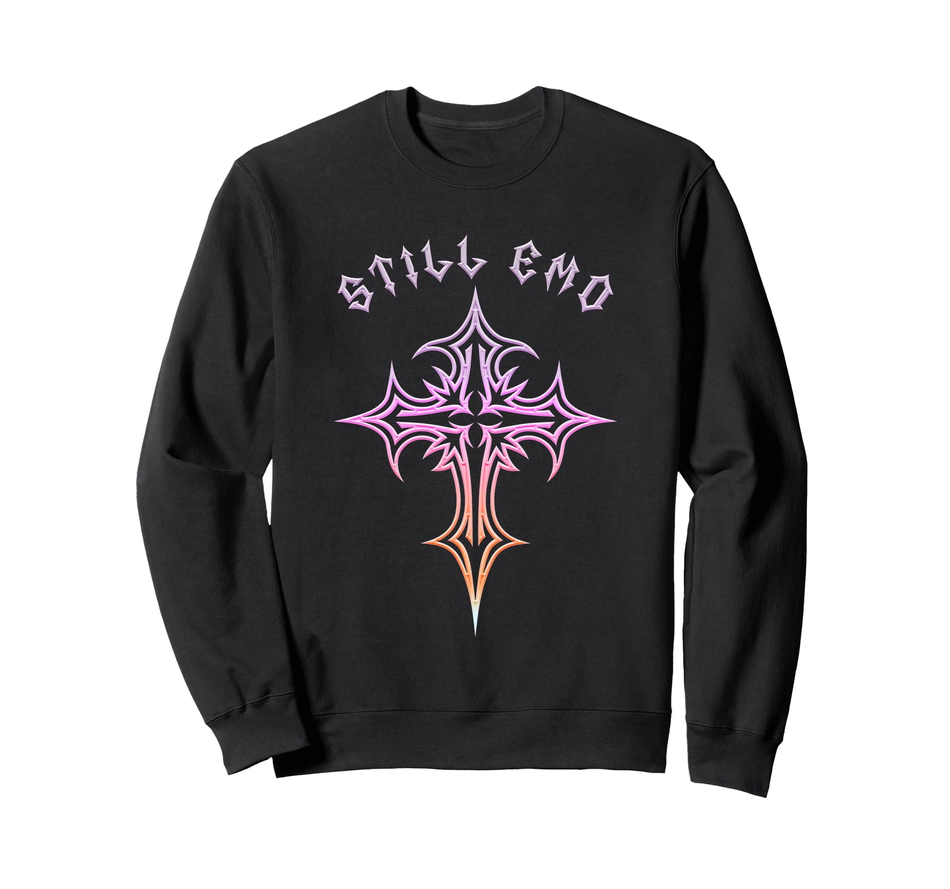 Still Emo Gothic Cross Y2K Sweatshirt - Streetwear Style for Adults - T-Shirt, Sweatshirt, Hoodie