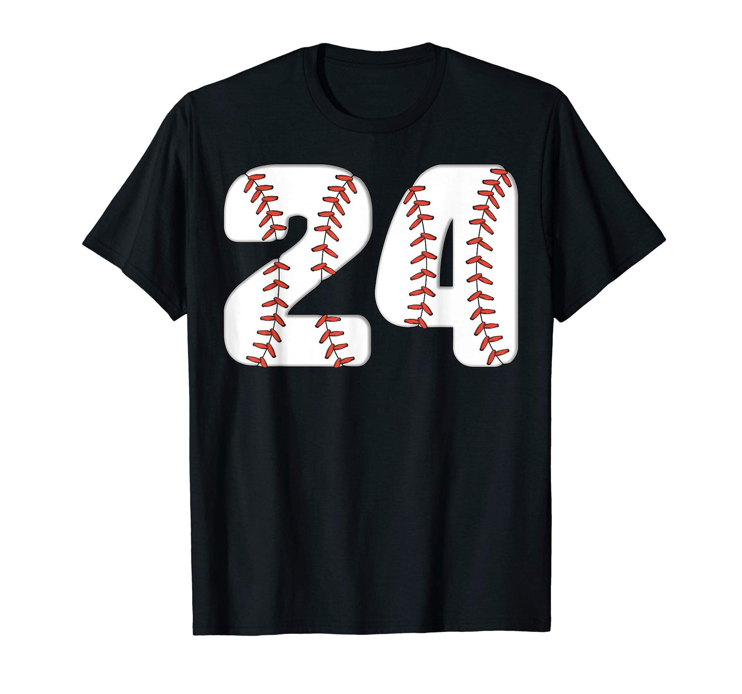 Baseball Number 24 Baseball Birthday T-Shirt - Streetwear Style Men Women - T-Shirt, Sweatshirt, Hoodie