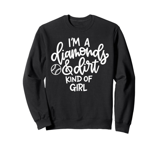 Baseball Diamond Dirt And Diamonds Sweatshirt - Streetwear Style Unisex - T-Shirt, Sweatshirt, Hoodie