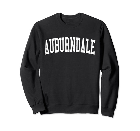 Auburndale Fl Distressed White Sweatshirt - Minimalist Print Men Women - T-Shirt, Sweatshirt, Hoodie
