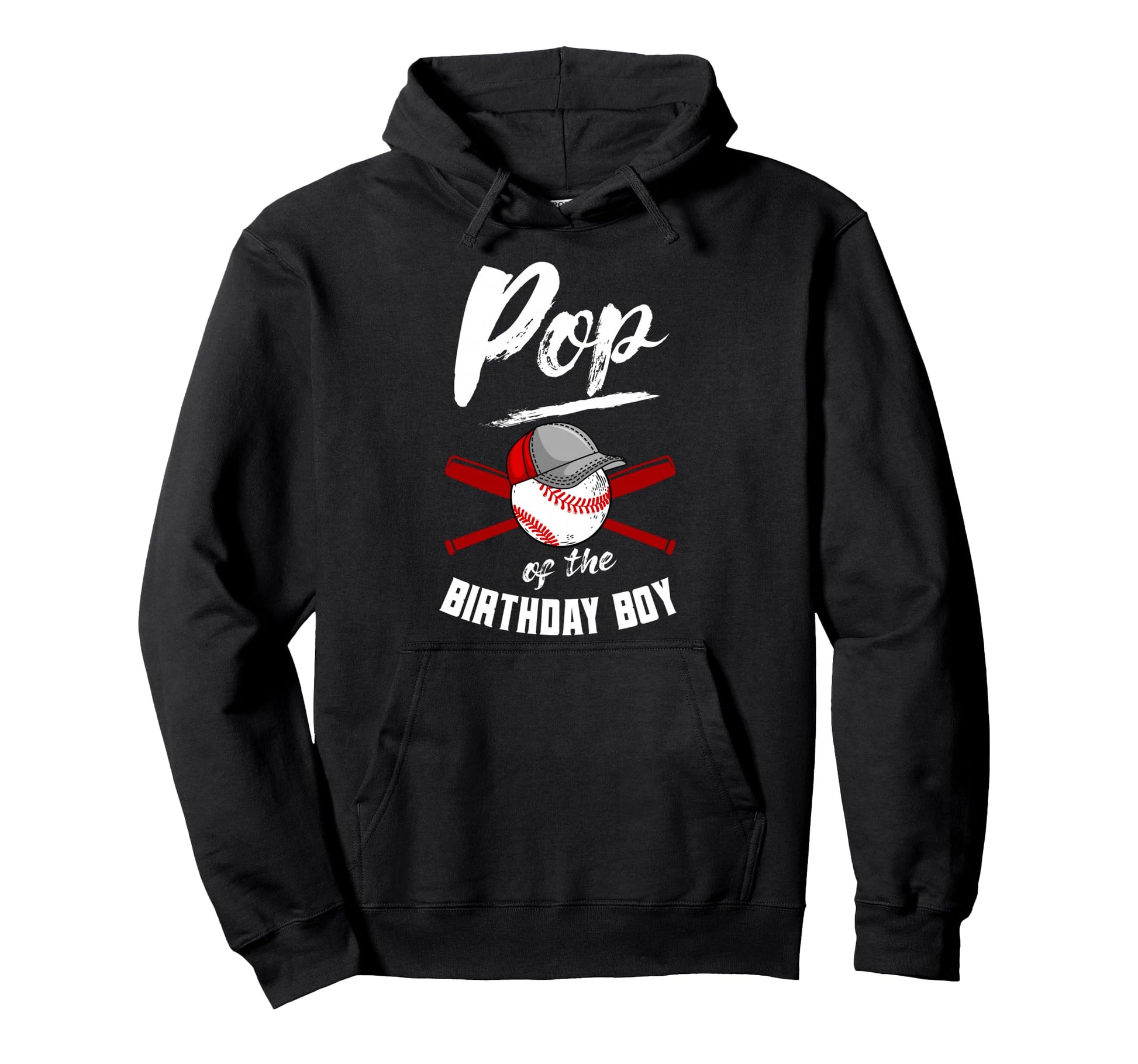 Pop Birthday Baseball Bday Party Hoodie - Custom Art Print Men Women - T-Shirt, Sweatshirt, Hoodie